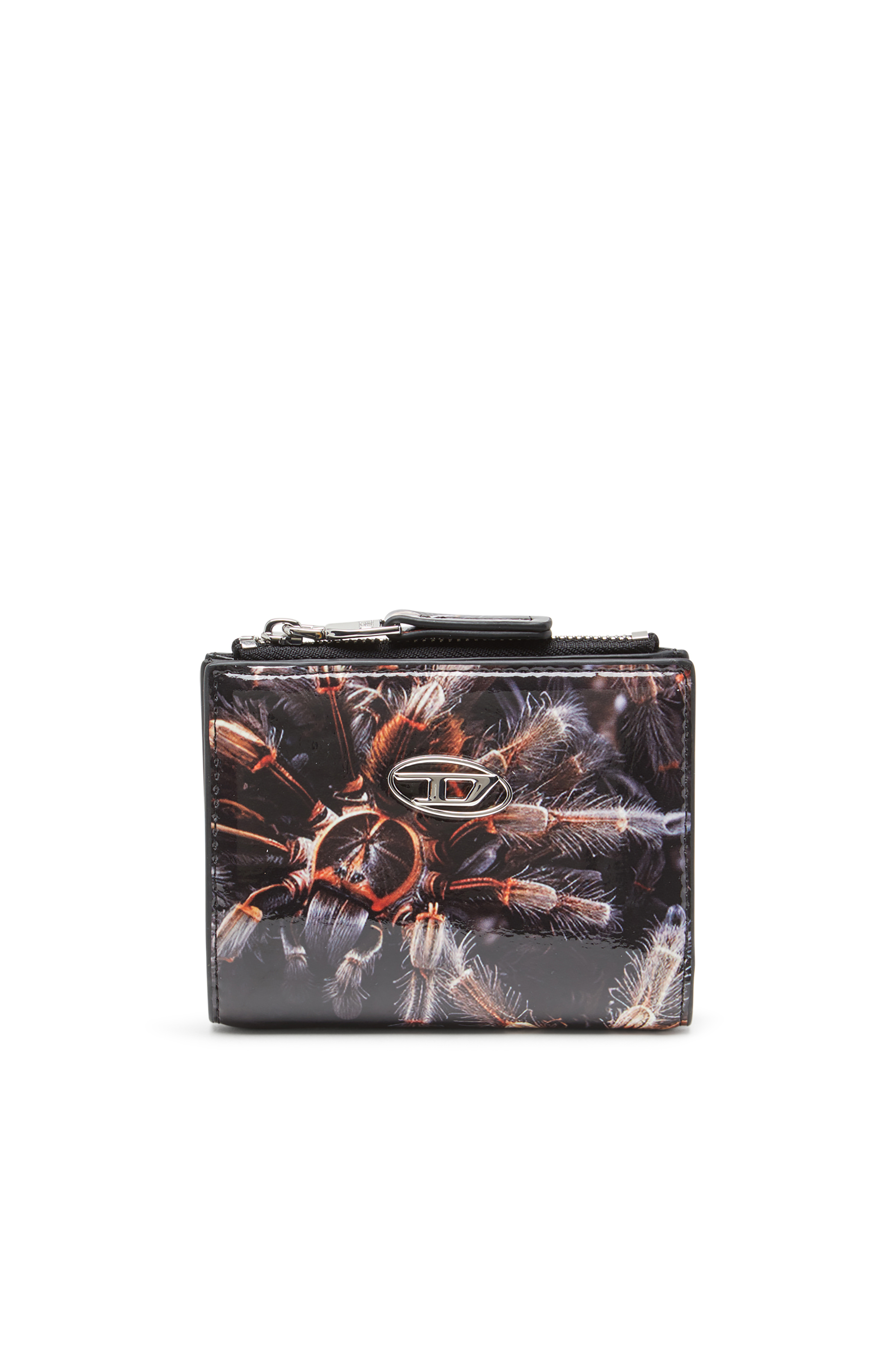 Diesel - PLAY BI-FOLD ZIP II, Female's 二つ折りウォレット in ブラック/ブラウン - 1