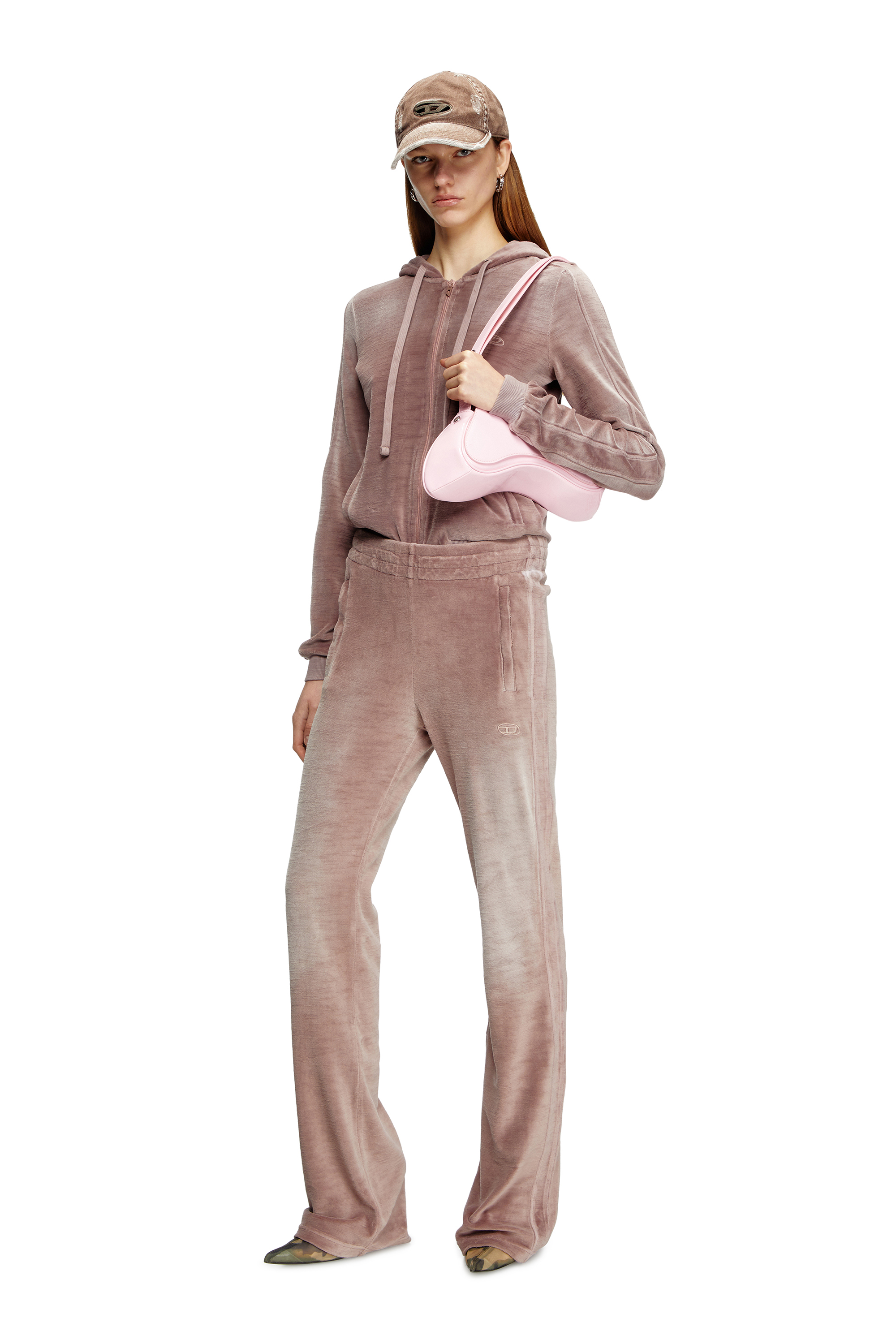 Diesel - PLAY CROSSBODY, Female's クロスボディバッグ in ピンク / ホワイト - 1