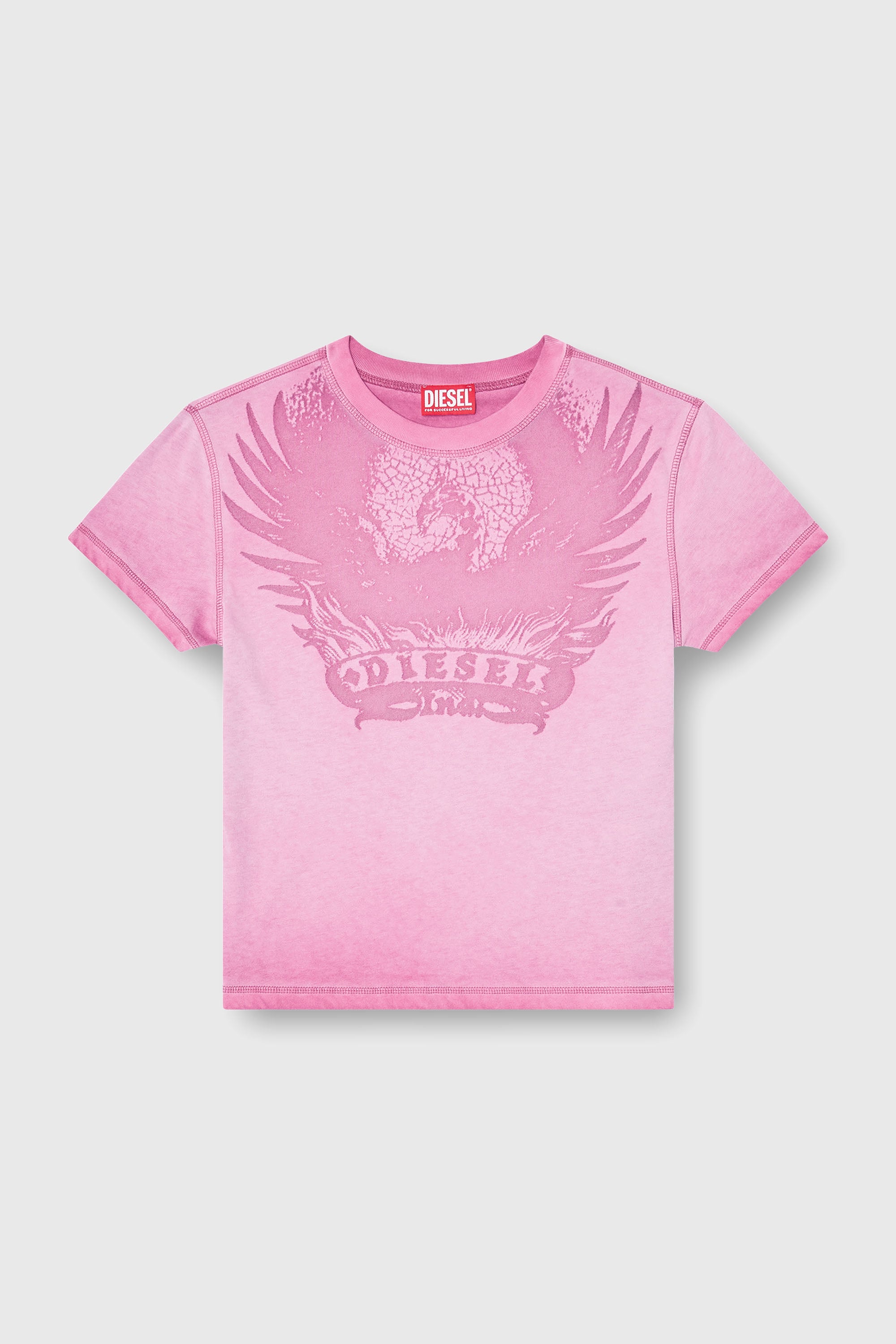 Diesel - T-ILA-AA7, Female's Tシャツ in ホットピンク - 2