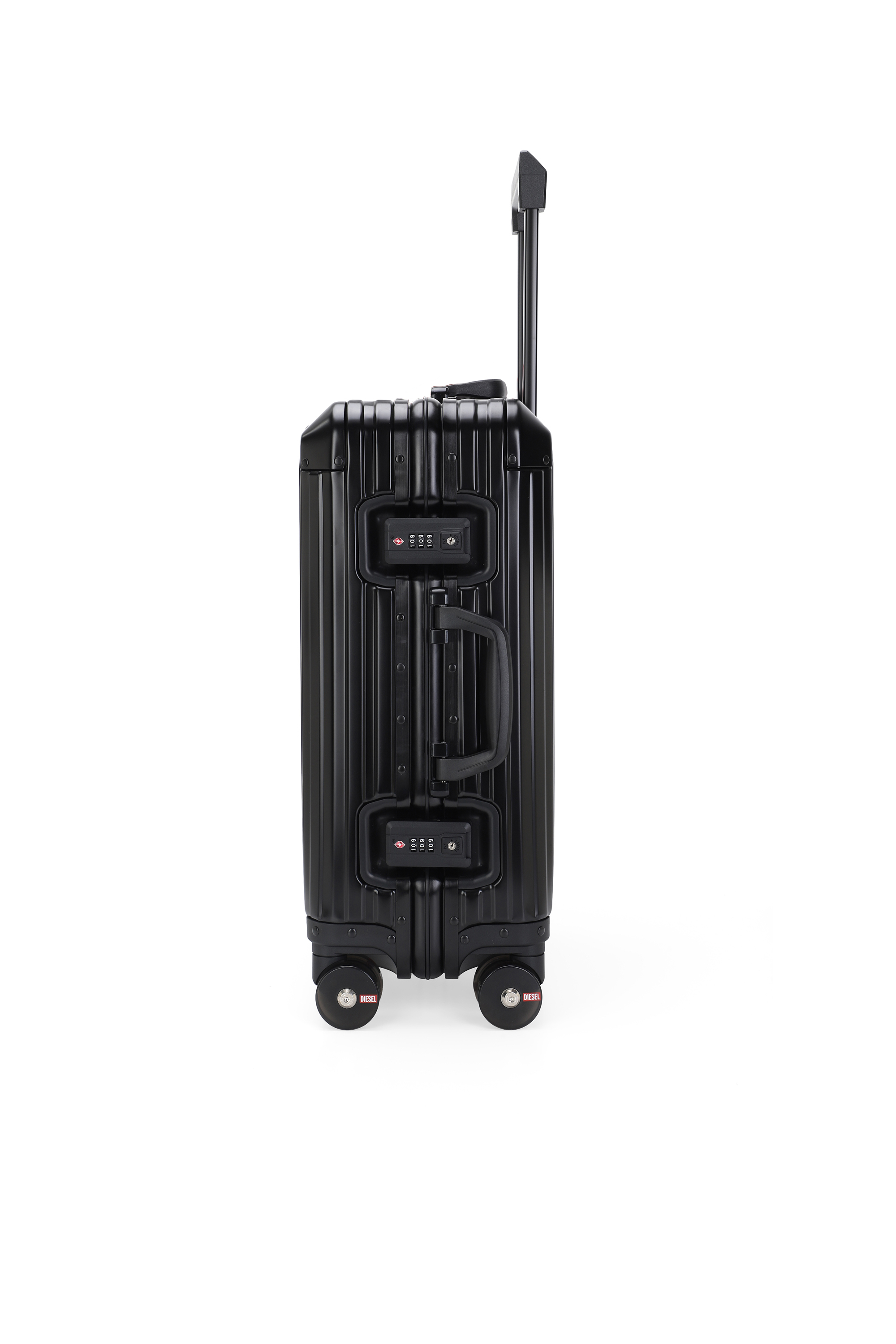 Diesel - DIESEL ALUMINUM TROLLEY- DSL002, Unisex's Aluminum suitcase size S in ブラック - 3