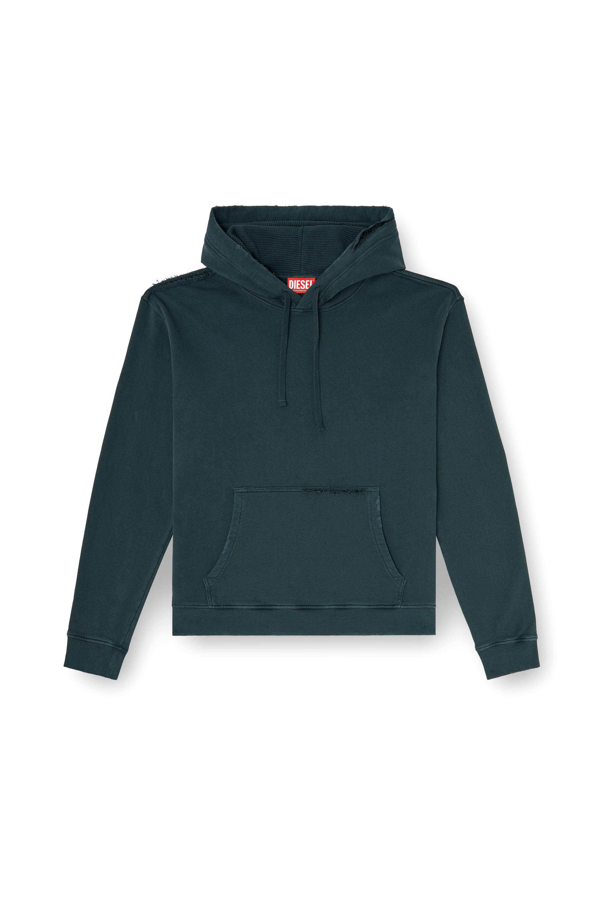 Diesel - S-NORM-HOOD-CRYSTALS, Male's プルオーバーパーカー in ダークグリーン - 3