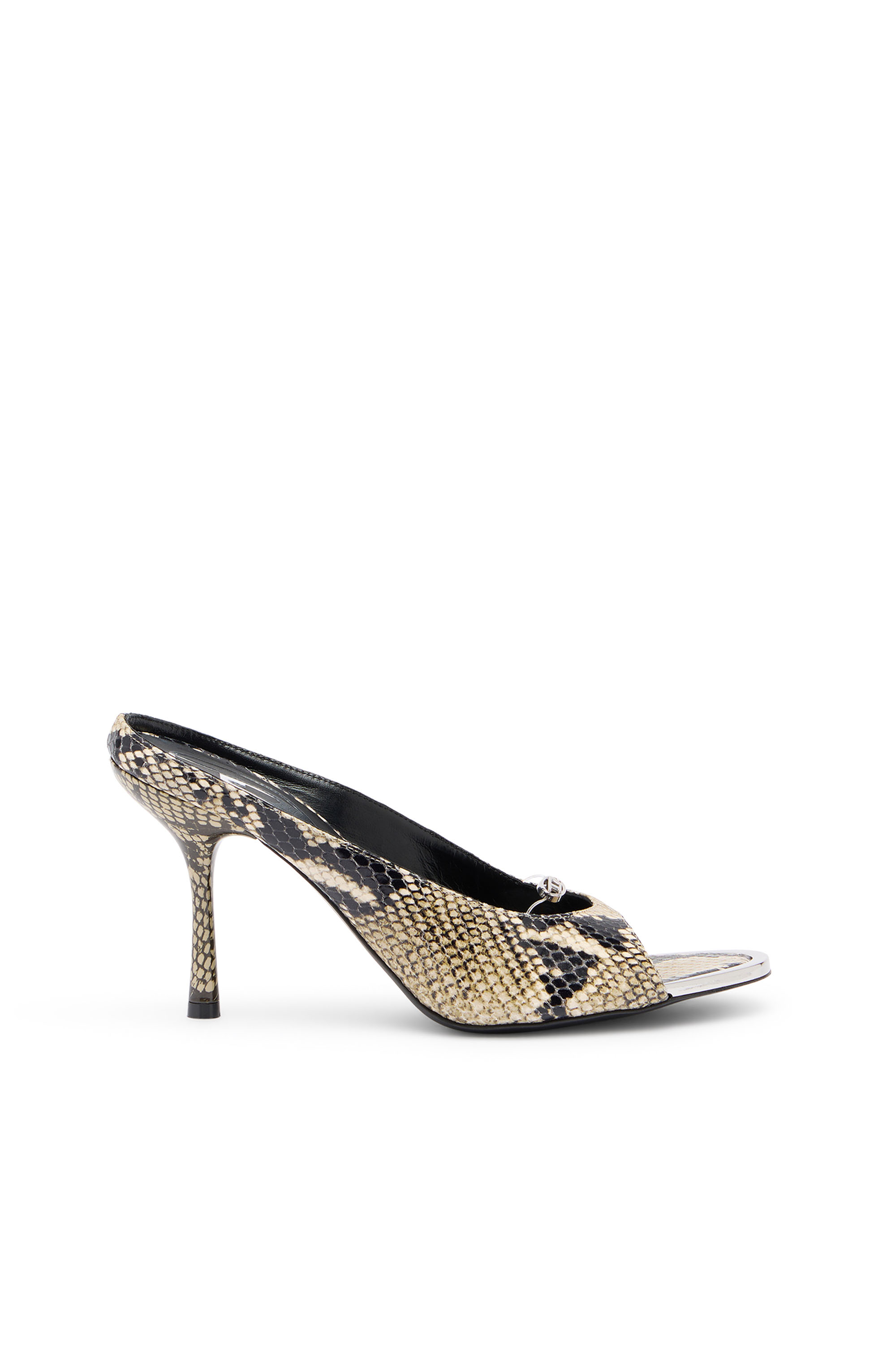 Diesel - D-DIAM'S SA 90, Female's D-Diam's-High leather mule with floating Oval D in null - 1