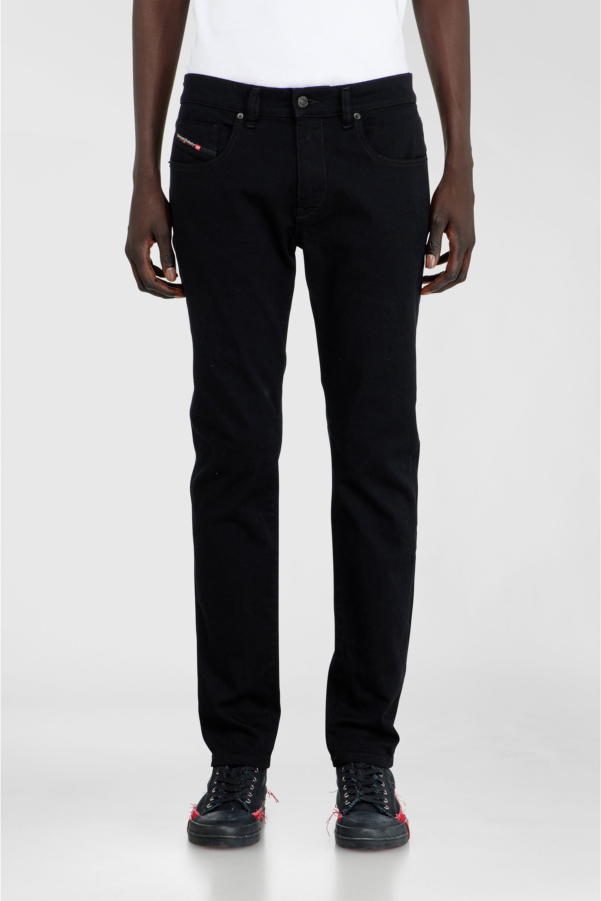 Diesel - Male's Slim Jeans 2019 D-Strukt 069YP, ブラック/ダークグレー - 1