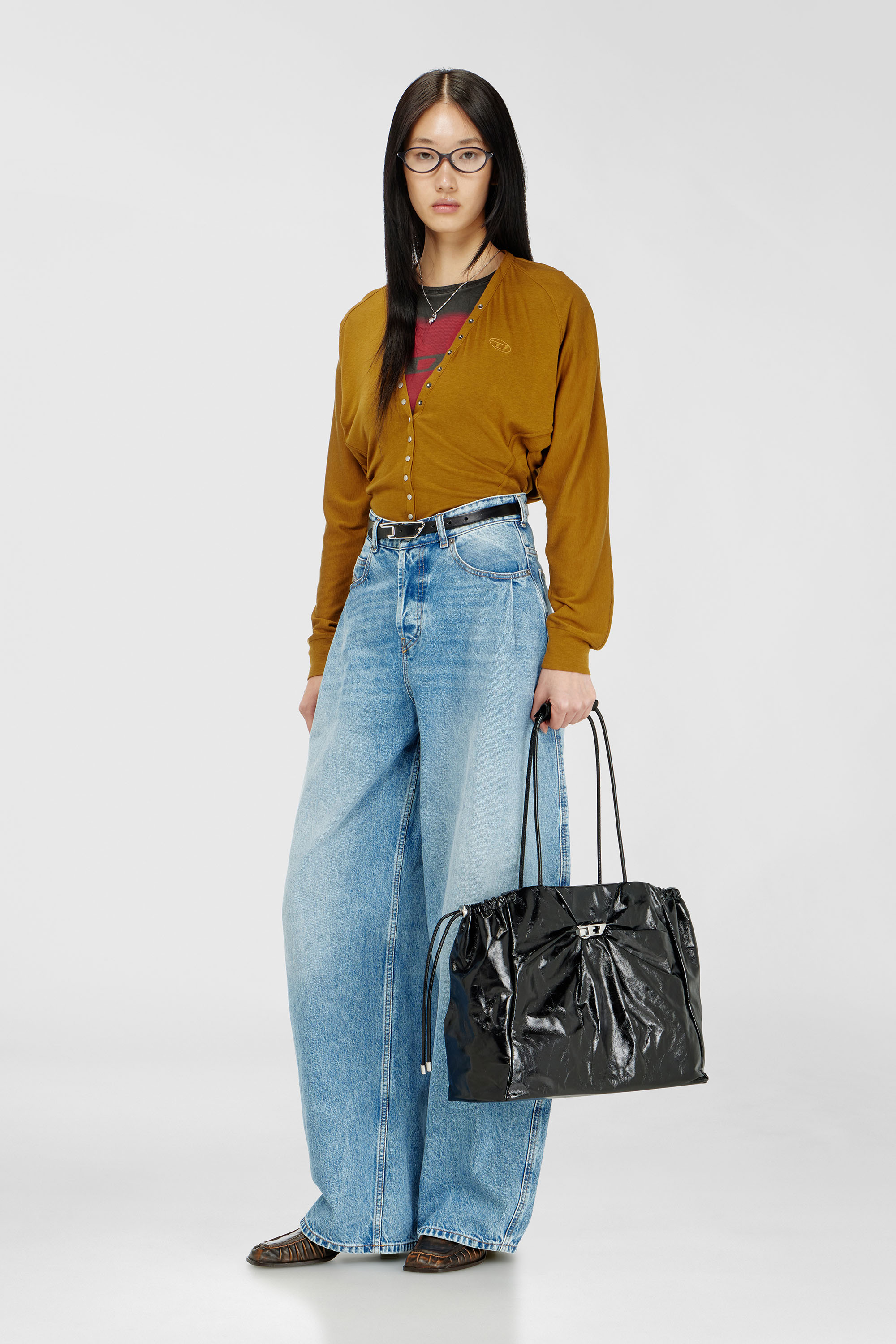 Diesel - SCRUNCH-D TOTE E/W, Female's トートバッグ in ブラック - 2