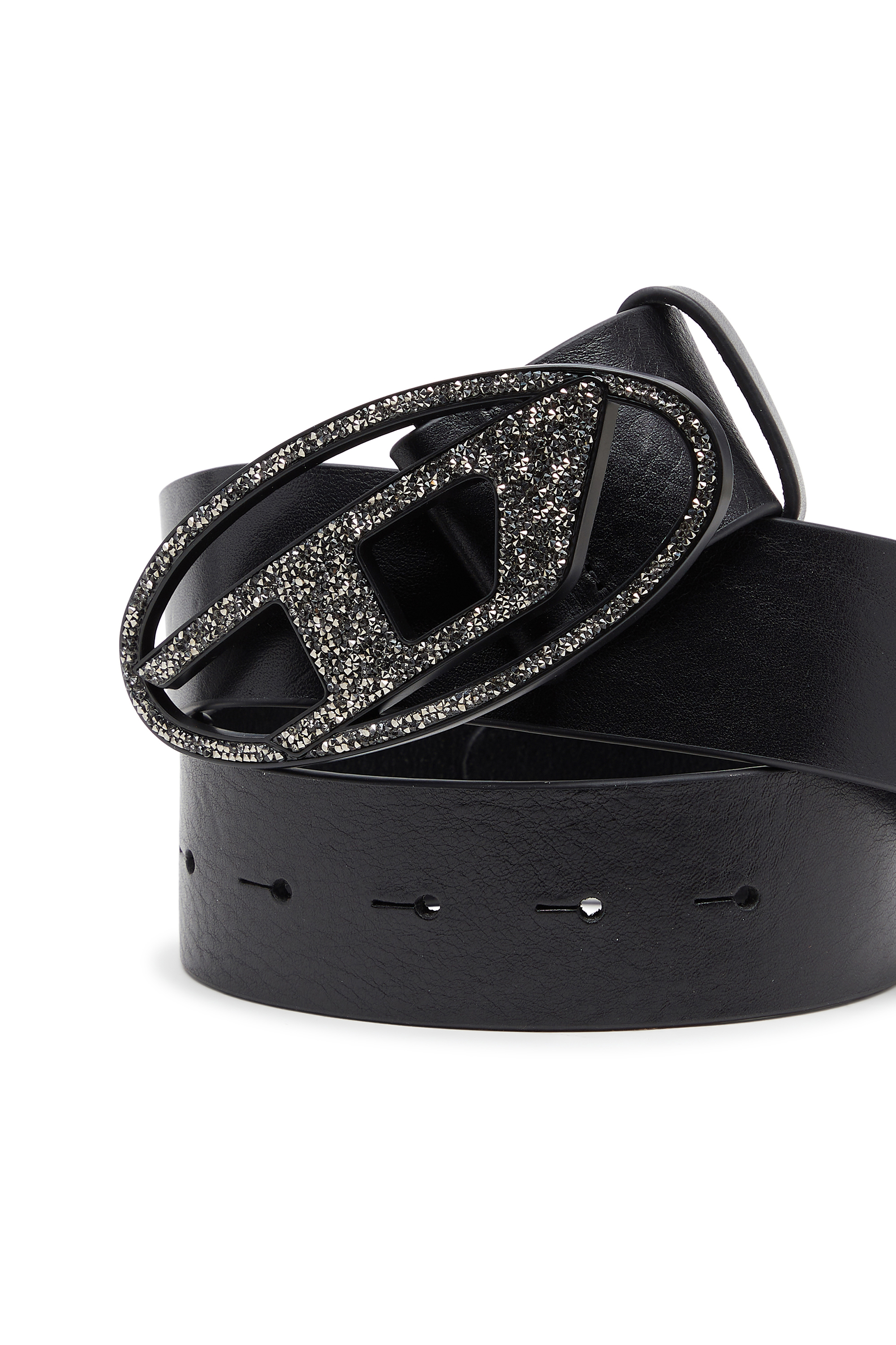 Diesel - B-1DR LTH CRISTAL ROCK, Female's レザーベルト in ブラック - 3