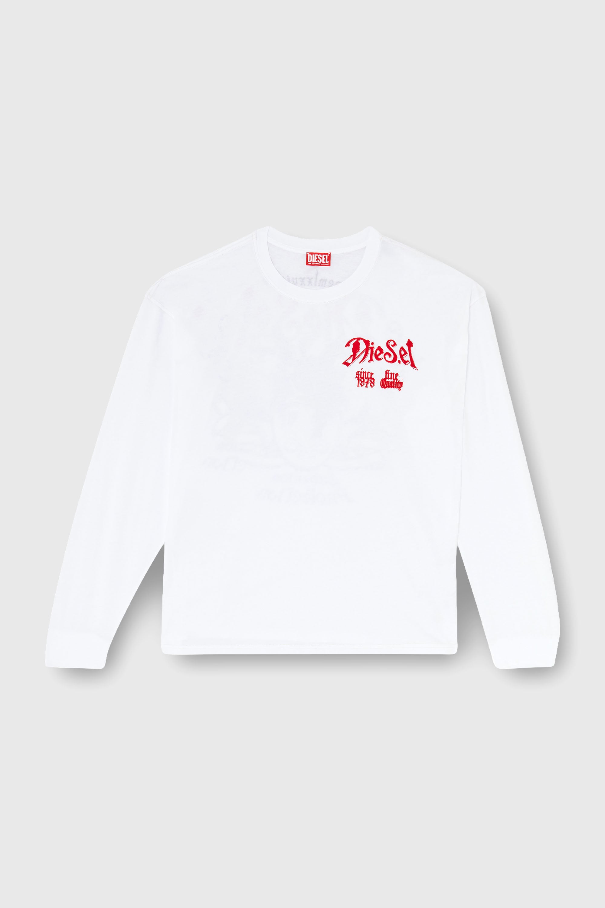 Diesel - T-BOXT-LS-AA6, Male's 長袖Tシャツ in ホワイト - 2