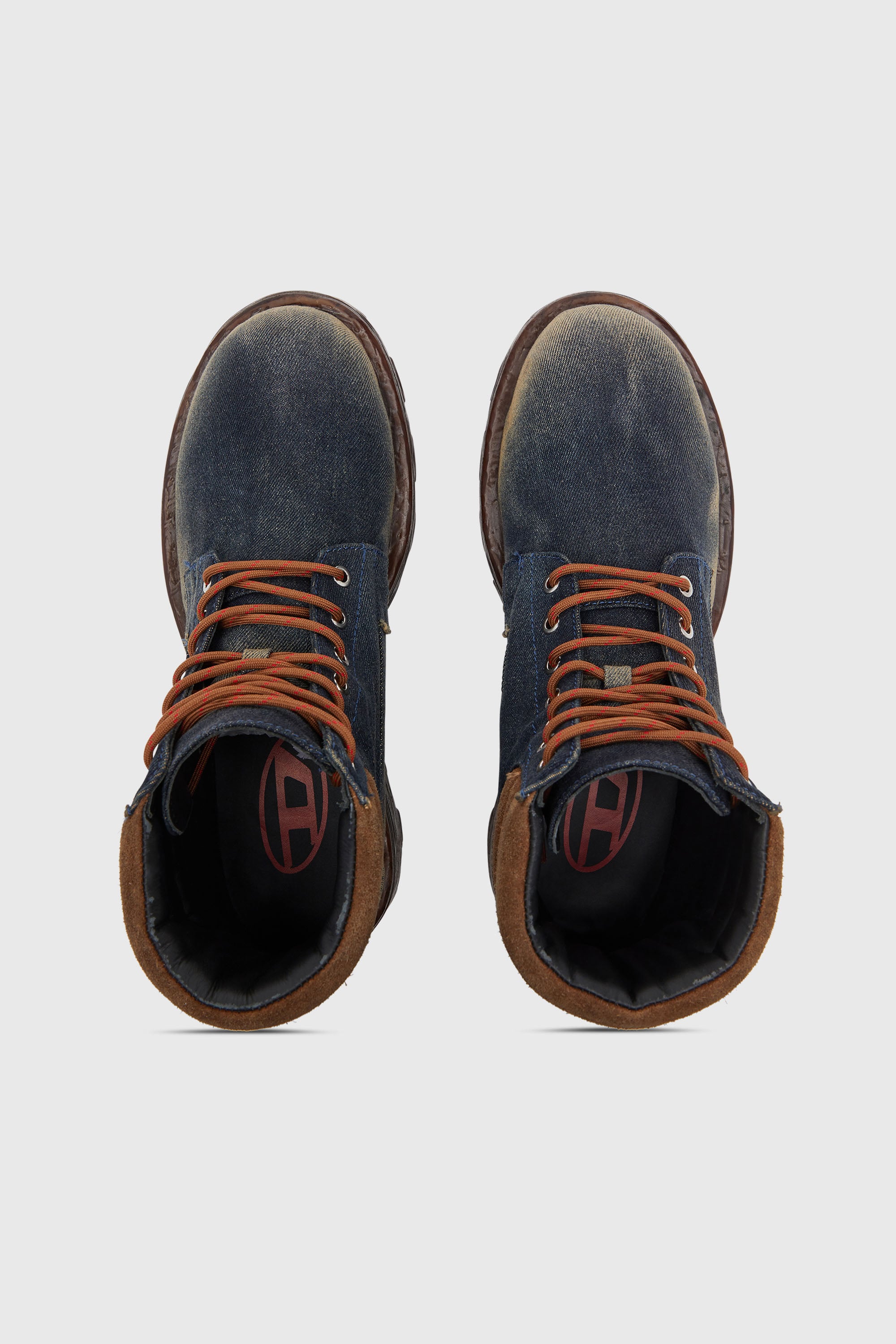 D-HAMMER LACE UP レースアップブーツ｜ブルー｜メンズ｜DIESEL