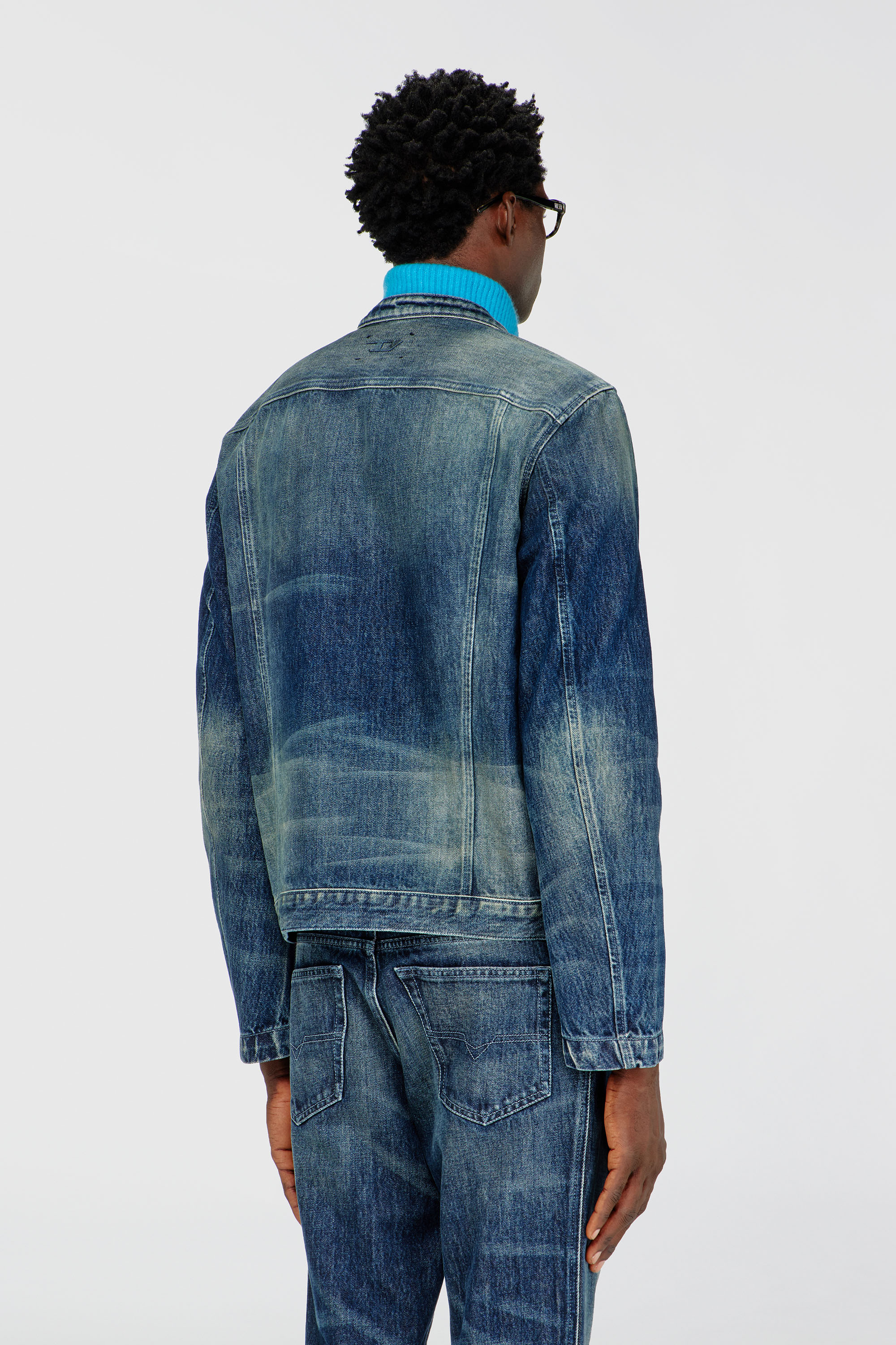 Diesel - D-GLORY-FSJ, Male's Jeans - in ダークブルー - 5