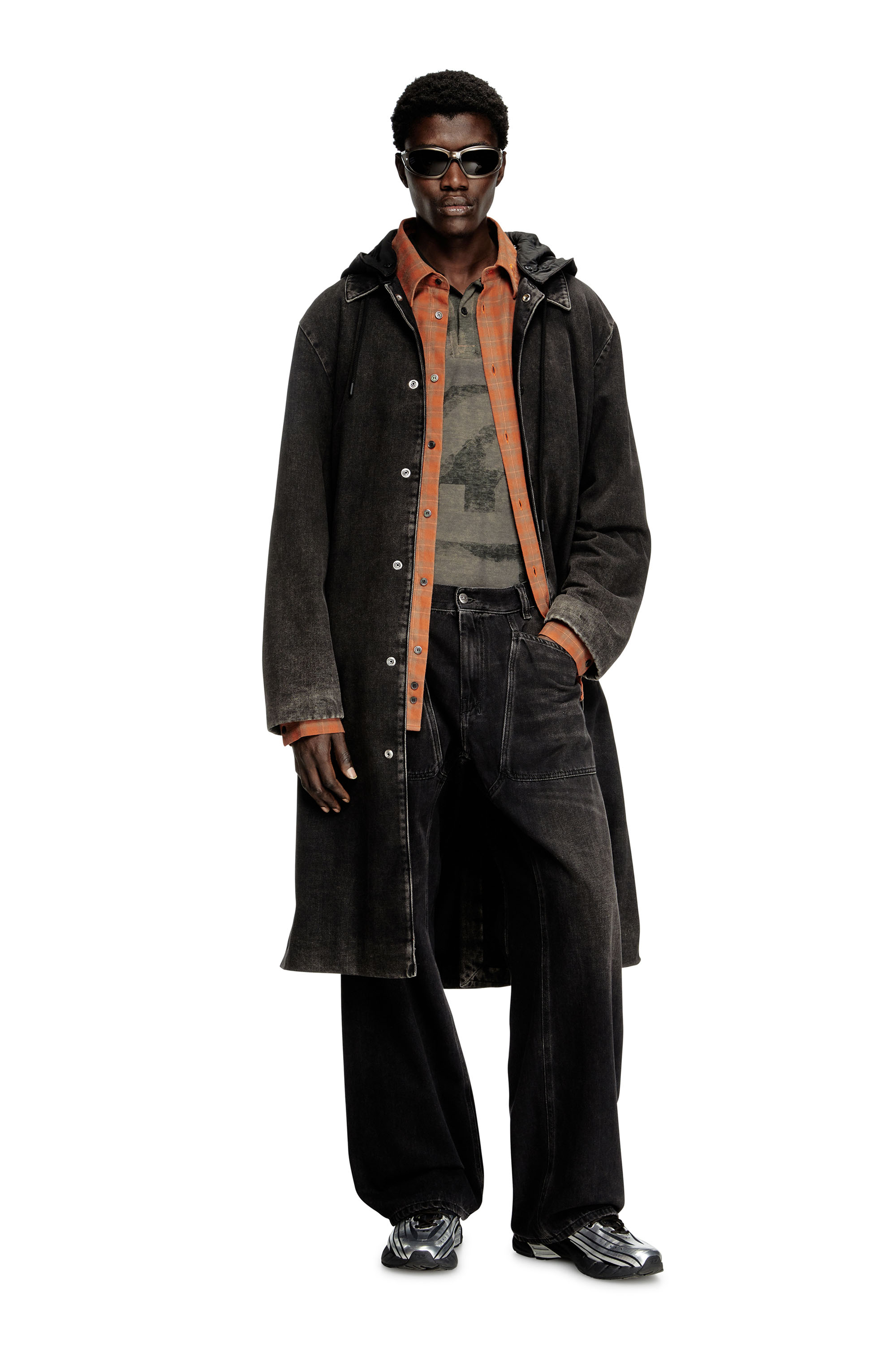 Diesel - Male's Relaxed Jeans D-Zeta 09J96, ブラック/ダークグレー - 2