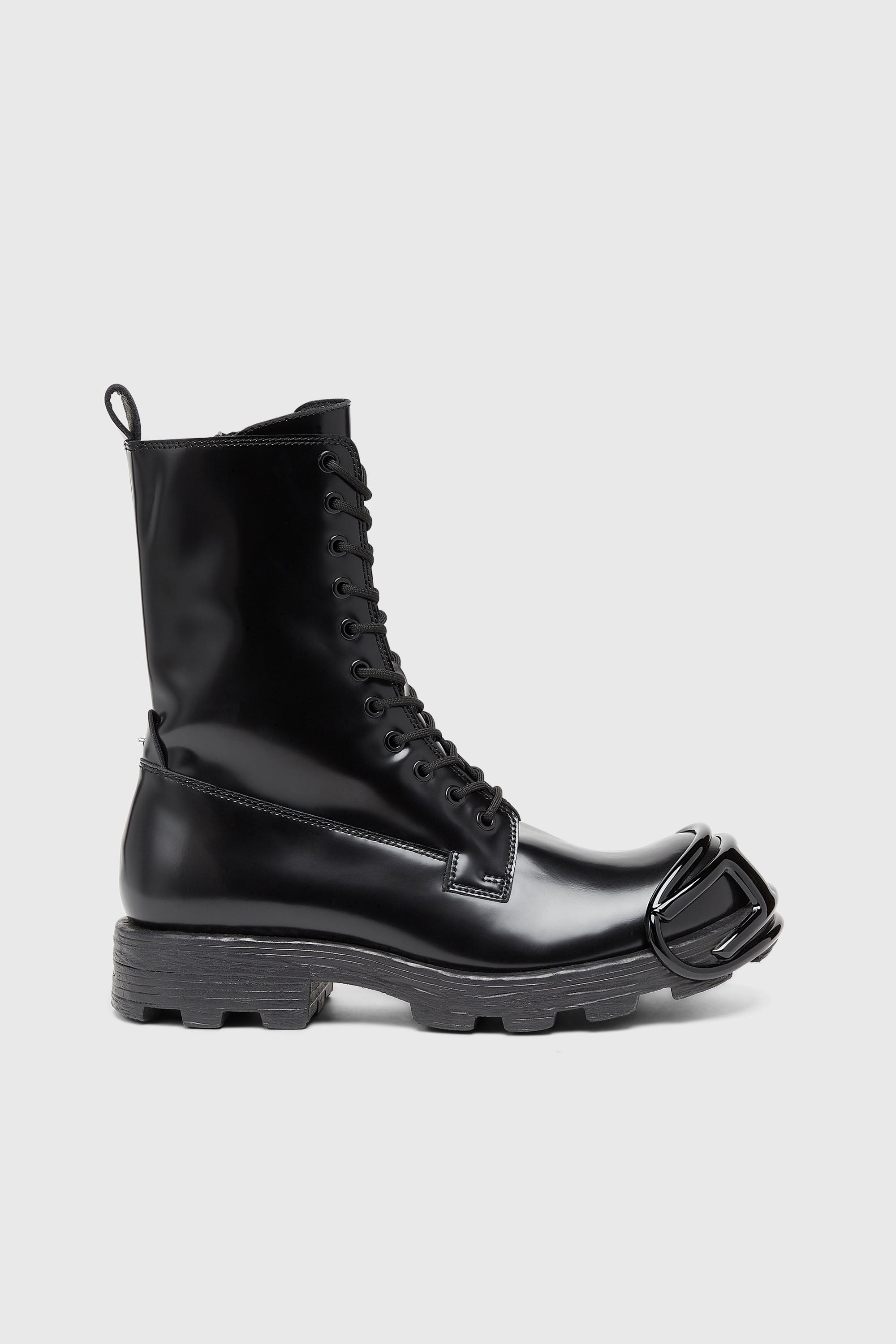 Diesel - D-HAMMER BT D, Male's カウレザーワークブーツ in ブラック - 1