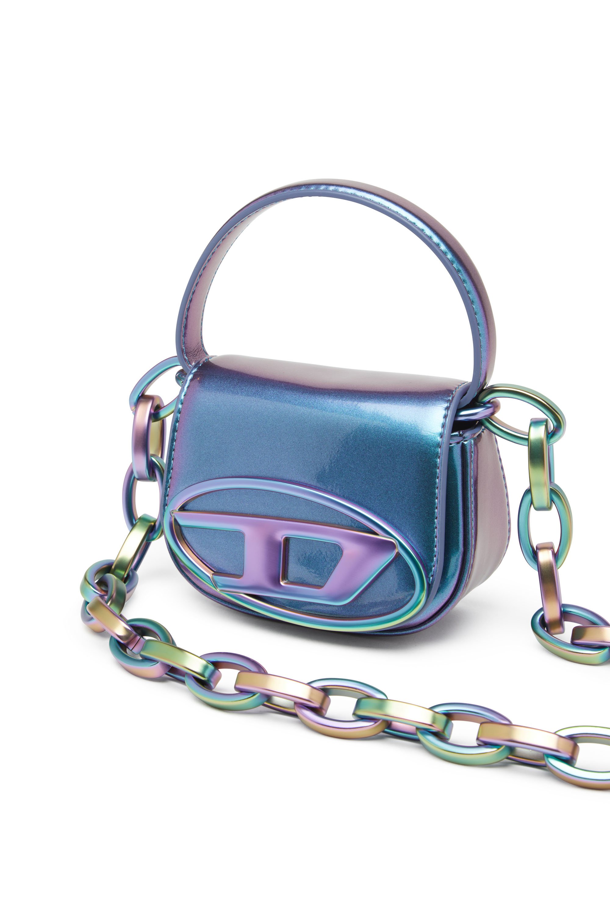 Diesel - 1DR XS, Female's 1DR XS-Iconic iridescent mini bag in アジュール - 5