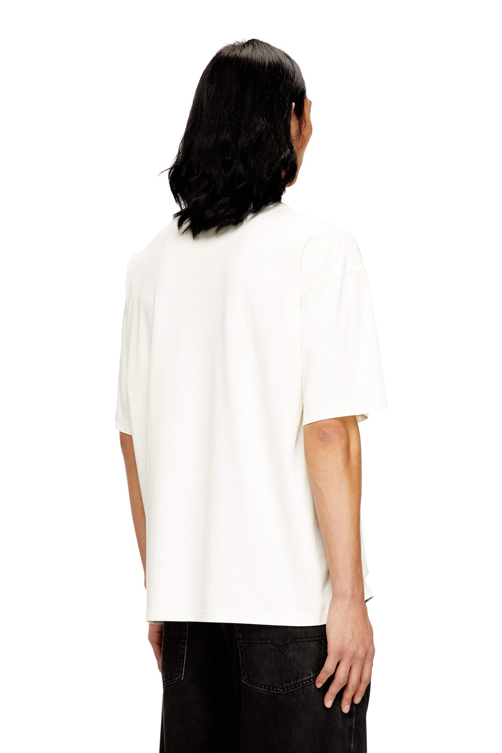 Diesel - T-BOXT-N14, Male's Tシャツ in ホワイト/ブラック - 4