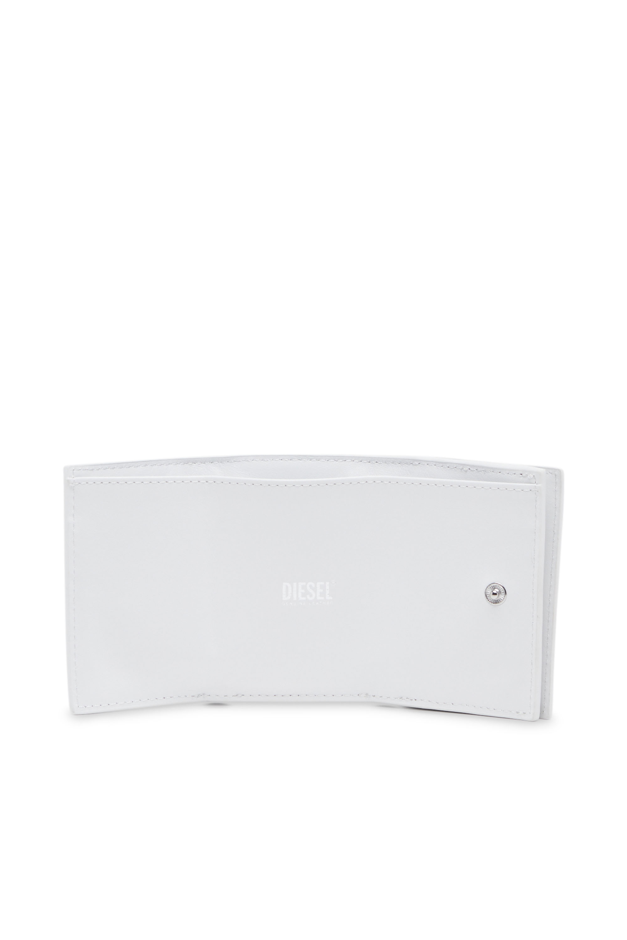 Diesel - LORETTINA, Female's カウレザー三つ折りウォレット in ホワイト - 3