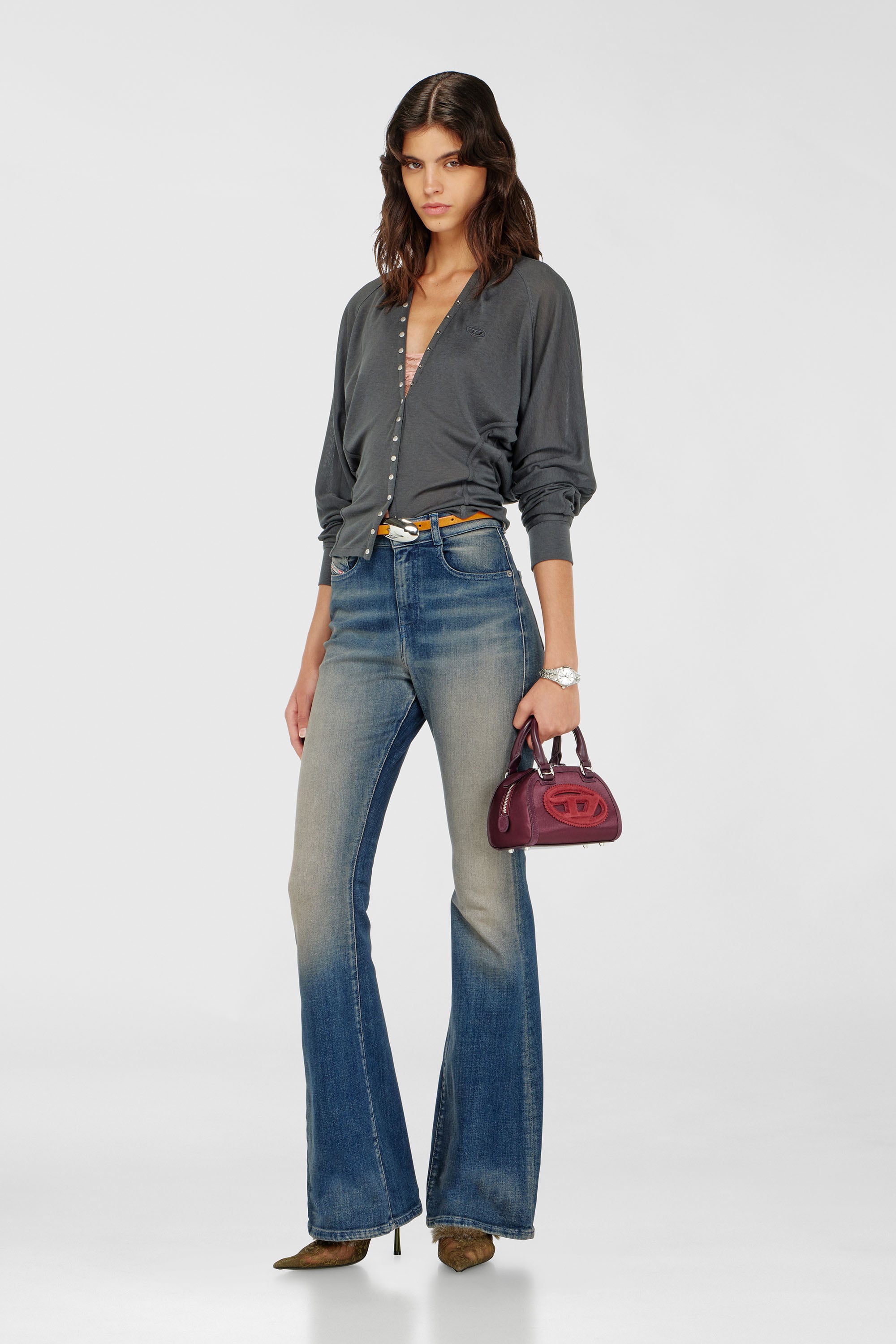 Diesel - 1DR DOME CROSSBODY, Female's クロスボディバッグ in バーガンディー - 1