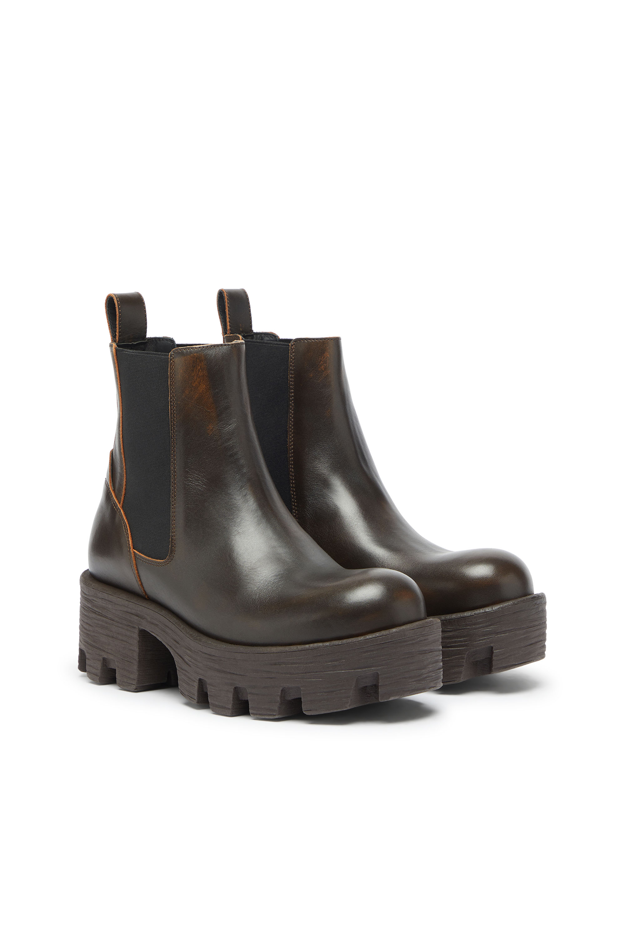 Diesel - D-HAMMER CHUNKY W, Female's ブーツ in ブラウン - 2