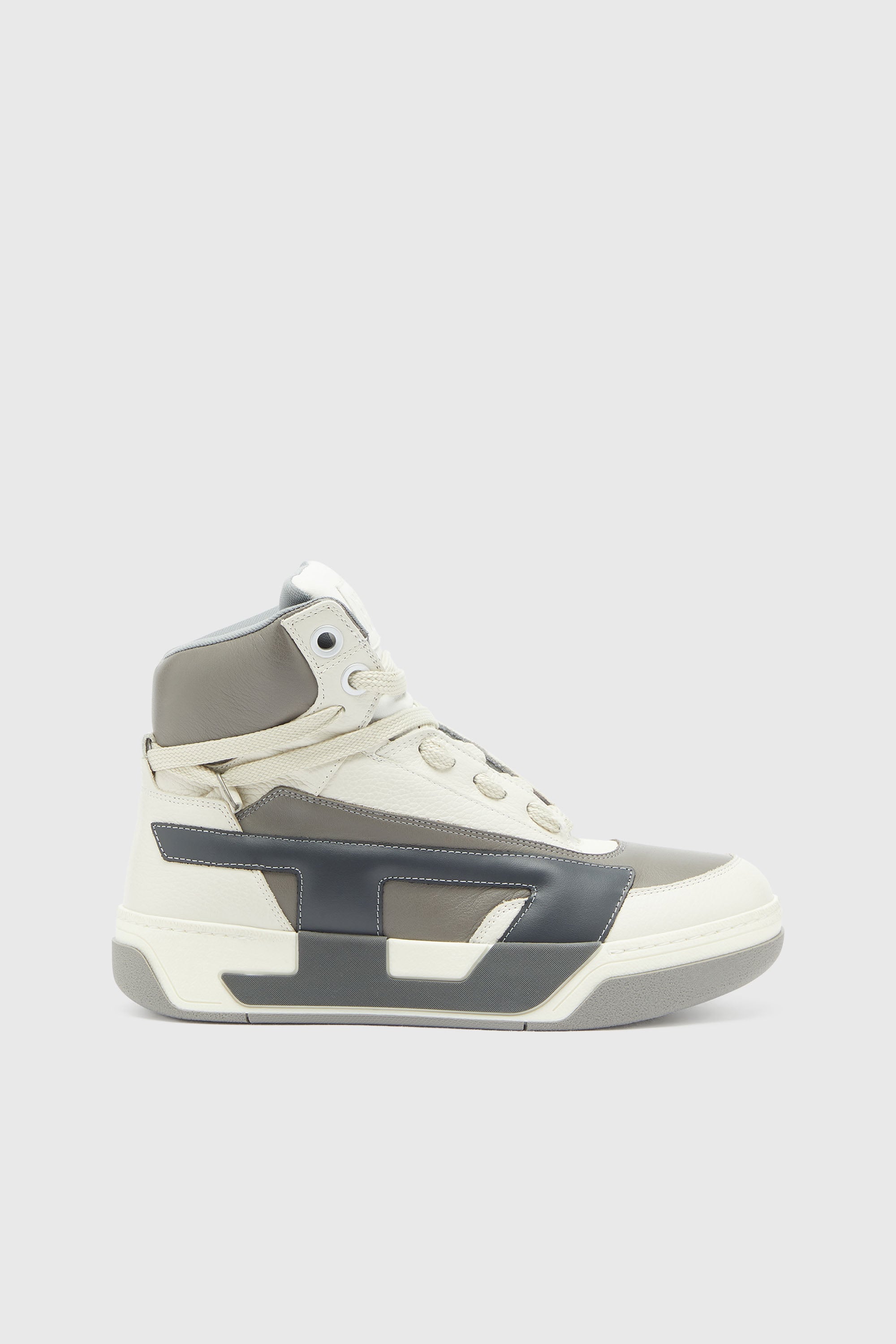 Diesel - S-D-OLLIE MID, Male's ミッドカットスニーカー in ホワイト/グレー - 1