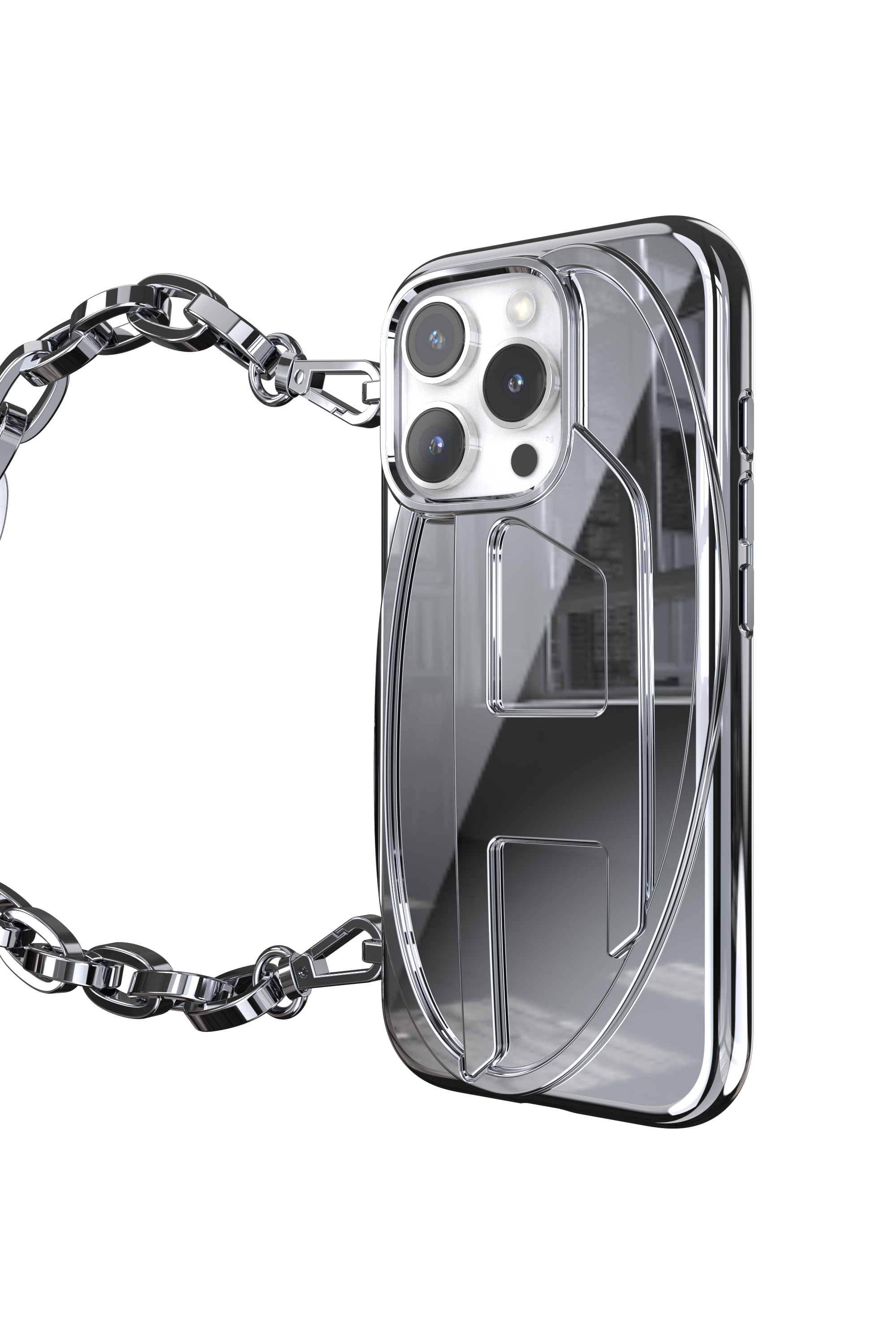 Diesel - 60259 MOULDED CASE, Unisex's Oval D Chain Case iPhone 16 Pro in ブラック - 2