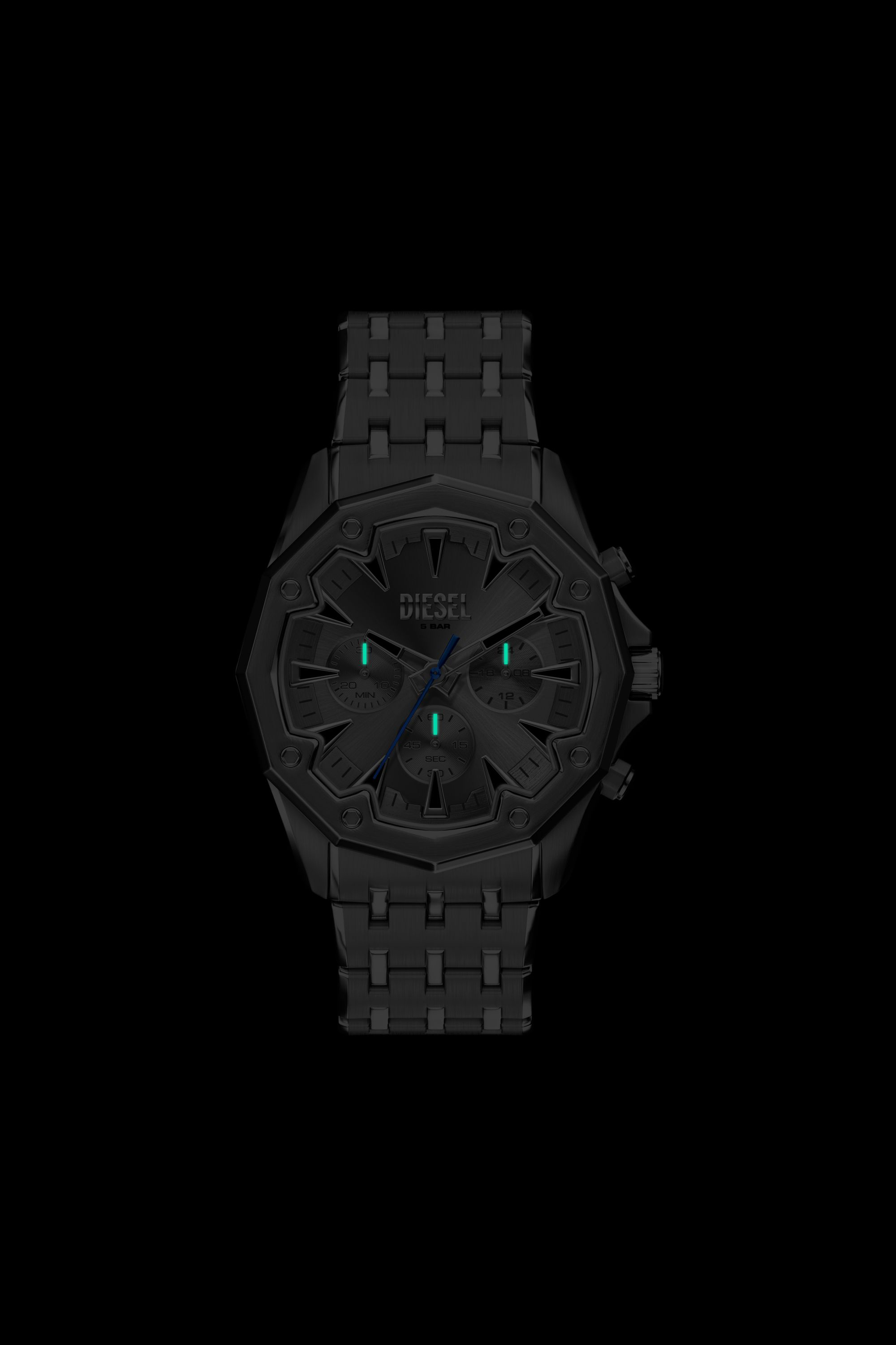 Diesel - DZ4708 WATCH, Male's Stinger Gunmetal Stainless Steel Watch in グレー - 6