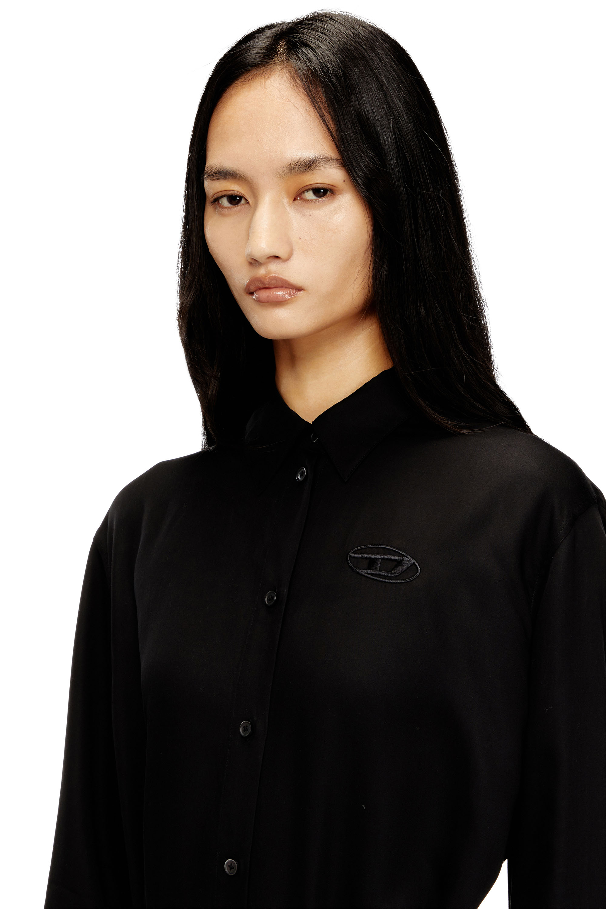 Diesel - D-ILETTA-S1, Female's 長袖ドレス in ブラック - 4