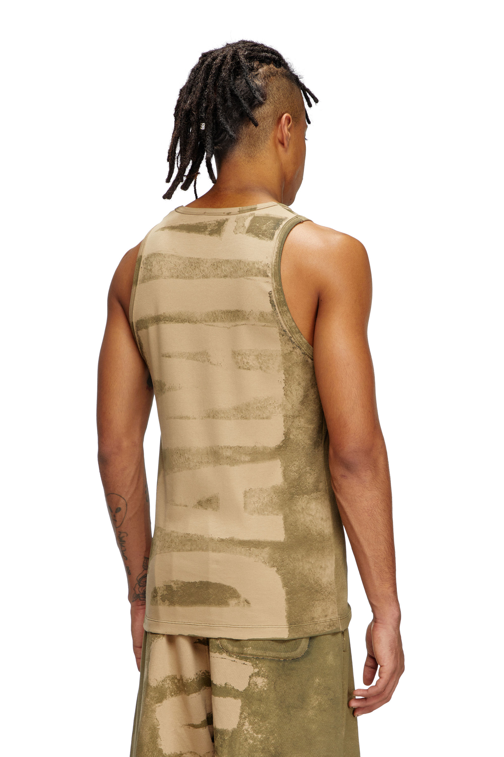 Diesel - T-LIFTY-BLEEDING-DD, Unisex's ノースリーブトップ in グリーン - 4