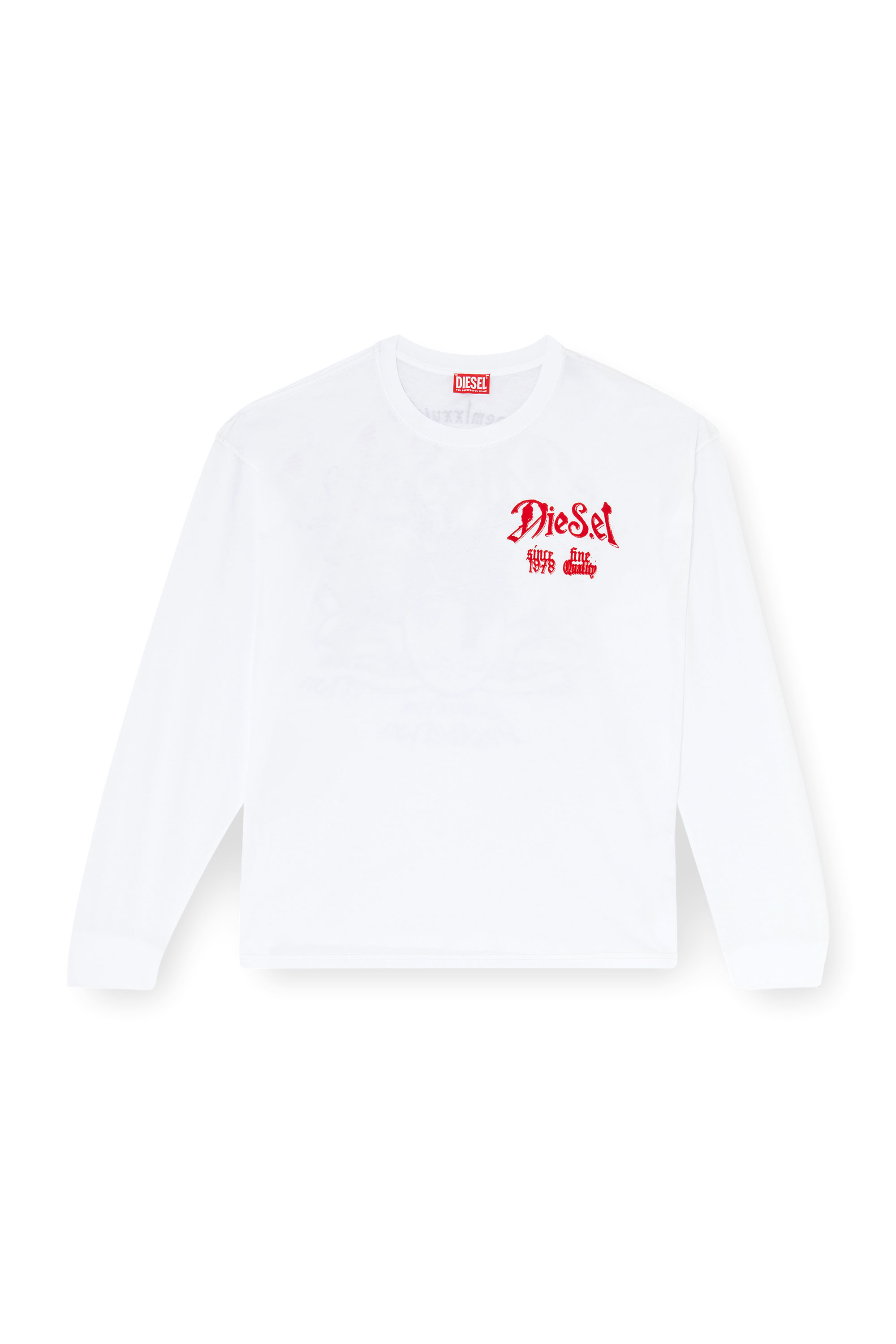 Diesel - T-BOXT-LS-AA6, Male's 長袖Tシャツ in ホワイト - 3