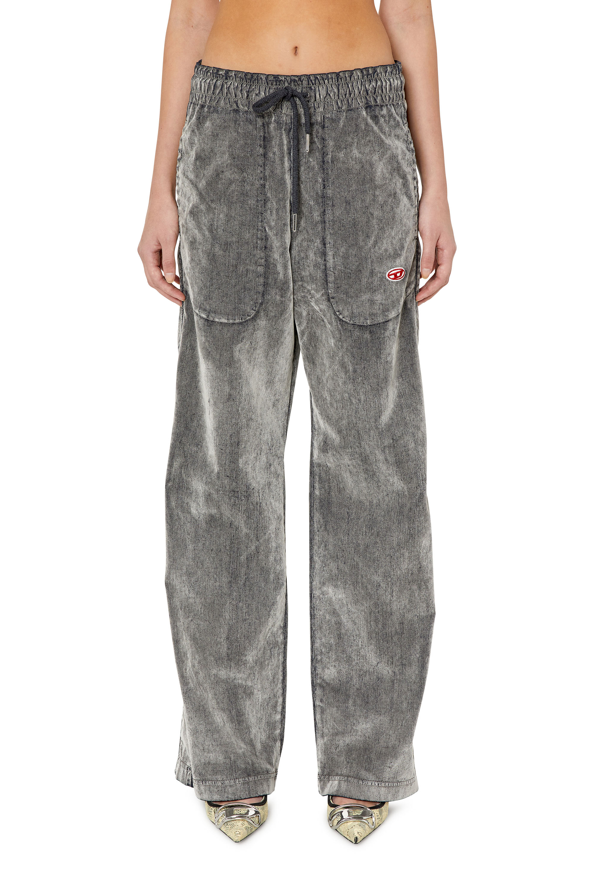 Diesel - Straight D-Martians Track Denim 068CF, ライトグレー - Image 1