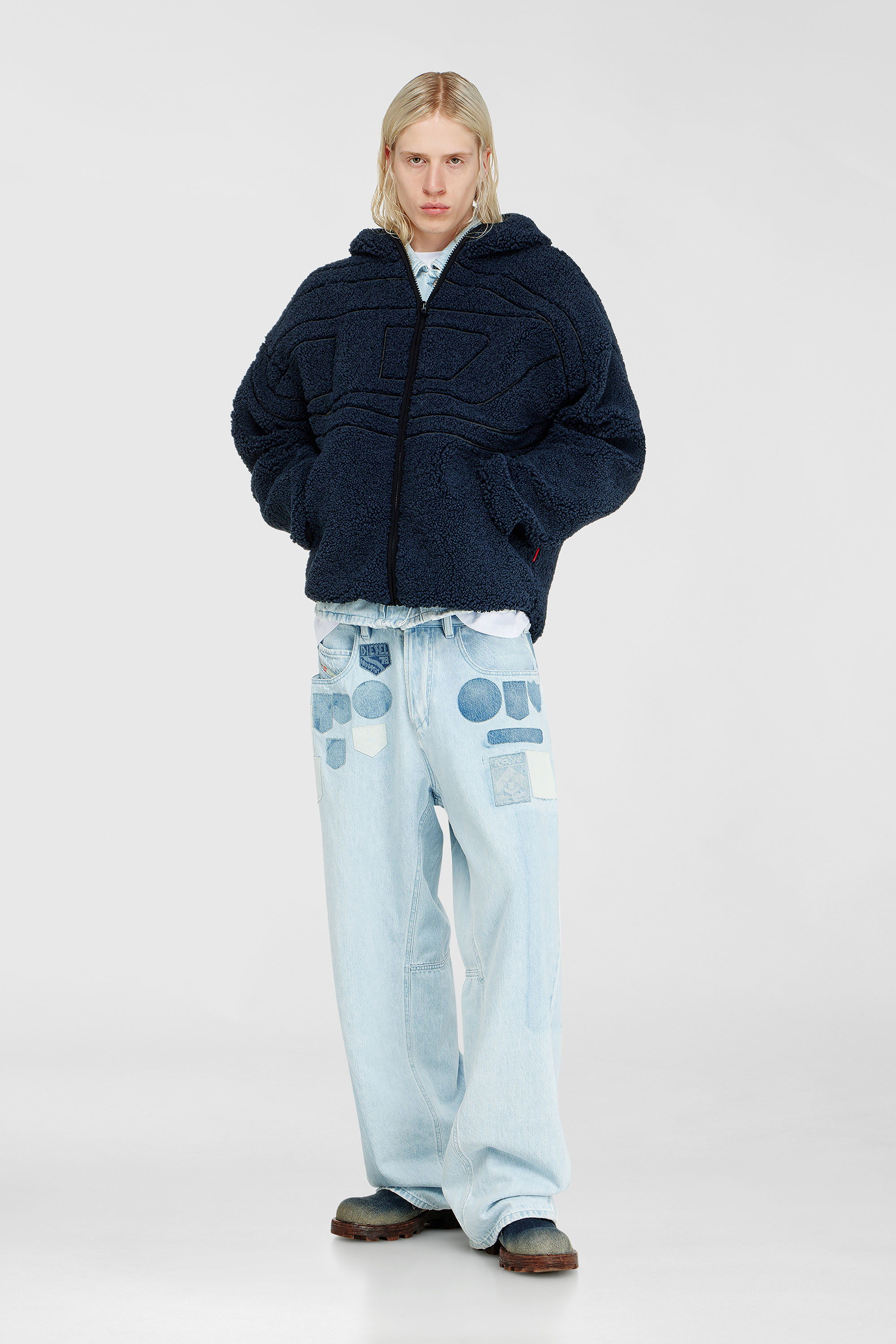 Diesel - S-ZAT, Male's ジャケット in ダークブルー - 2
