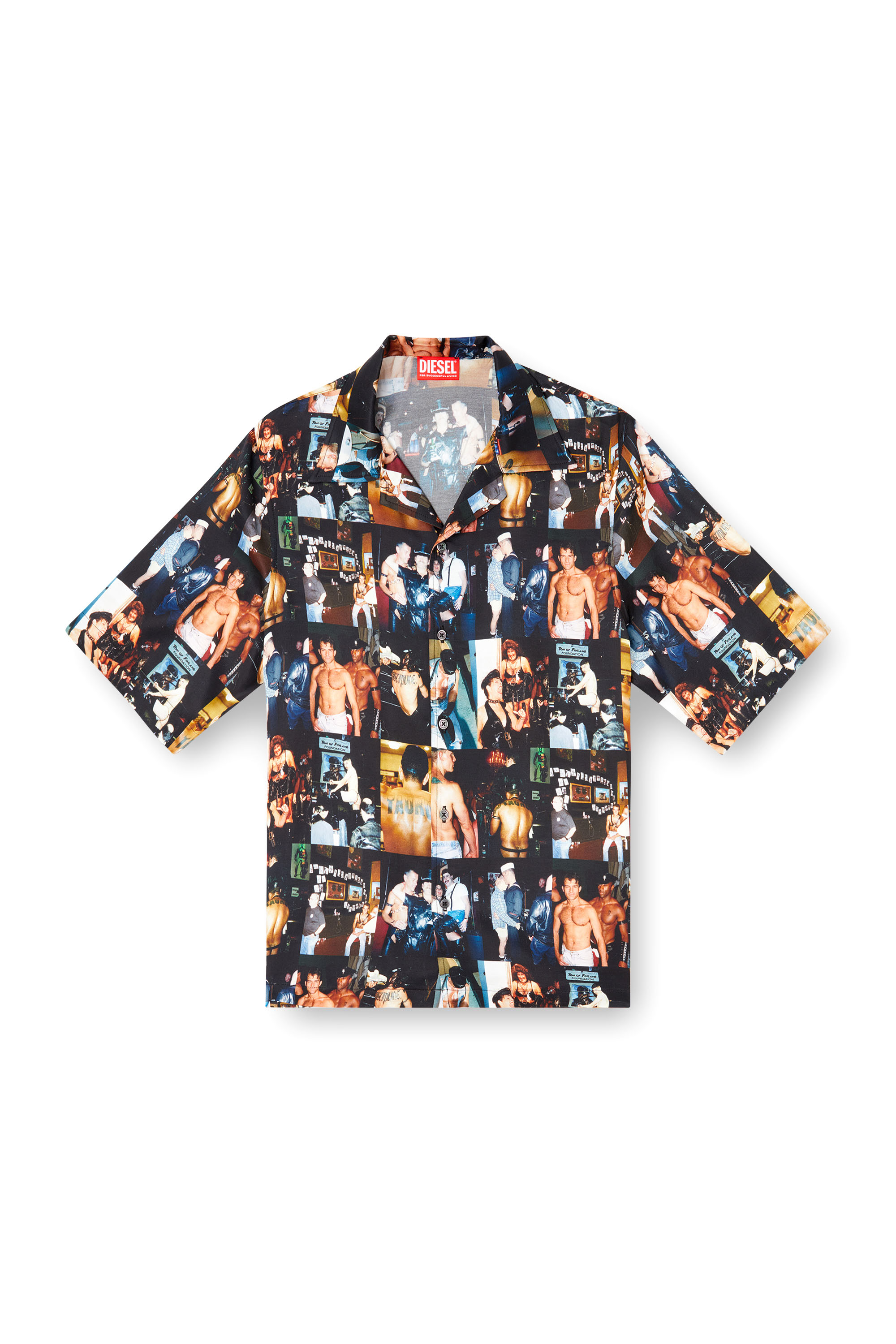 Diesel - PR-S-MEC-TOM25, Unisex's Bowling shirt with graphic prints in ブラック - 2