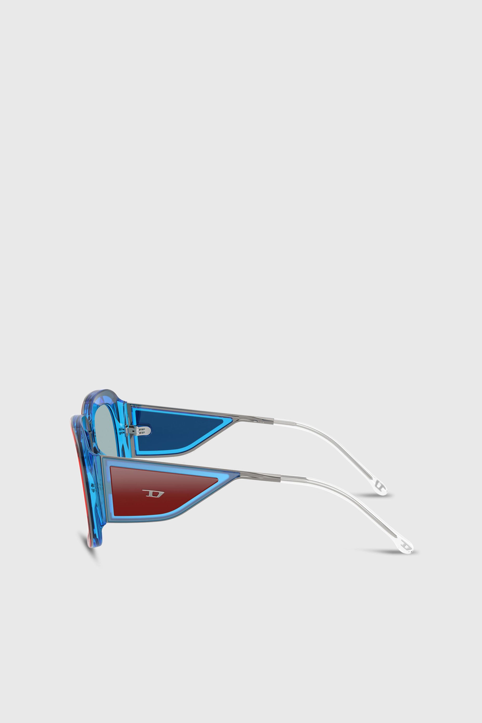 Diesel - 0DL2015U, Unisex's Square sunglasses in ブラウン/ブルー - 1