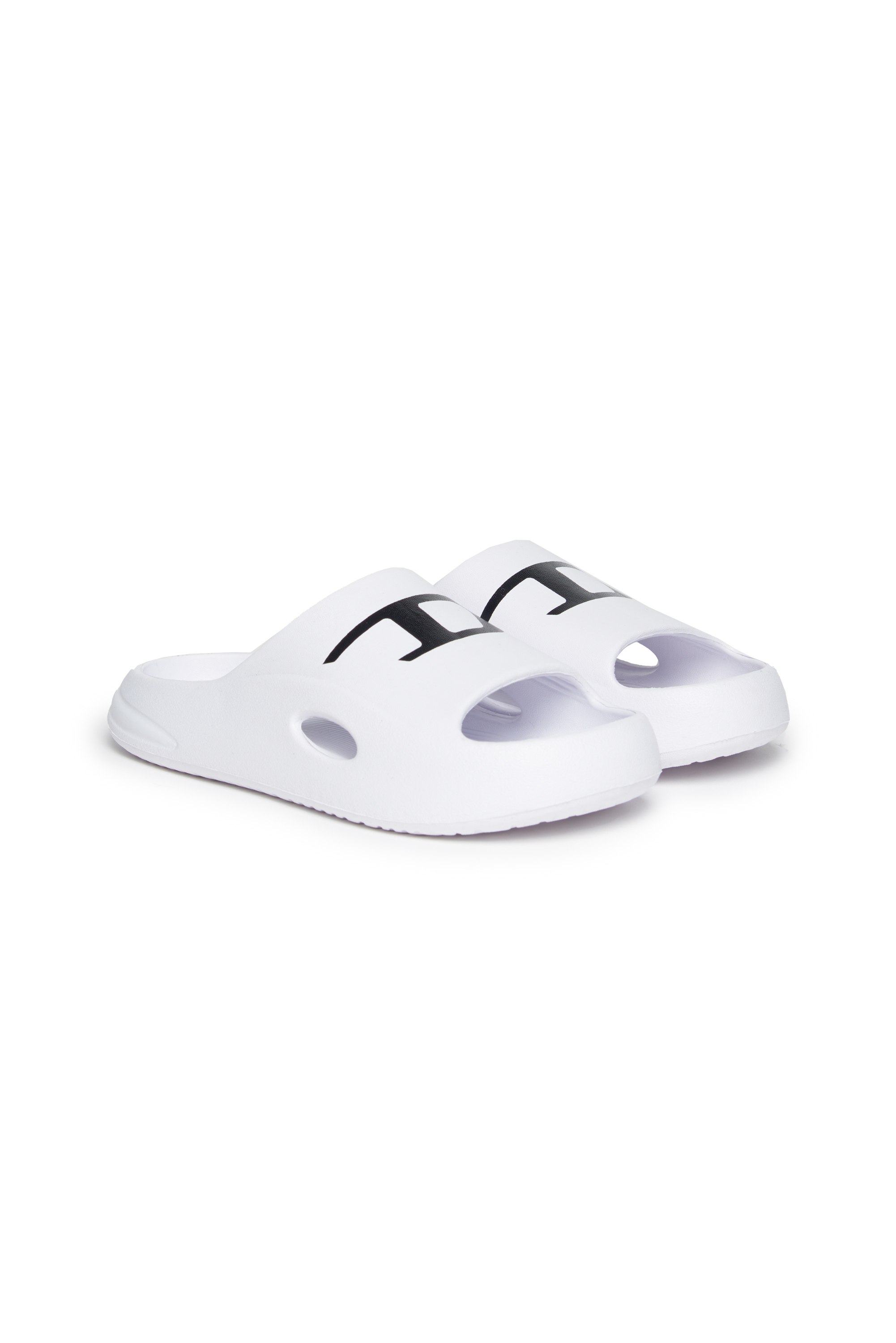 Diesel - SA-CHUNCKY D, Unisex's Slide sandals with D logo print in ホワイト - 2
