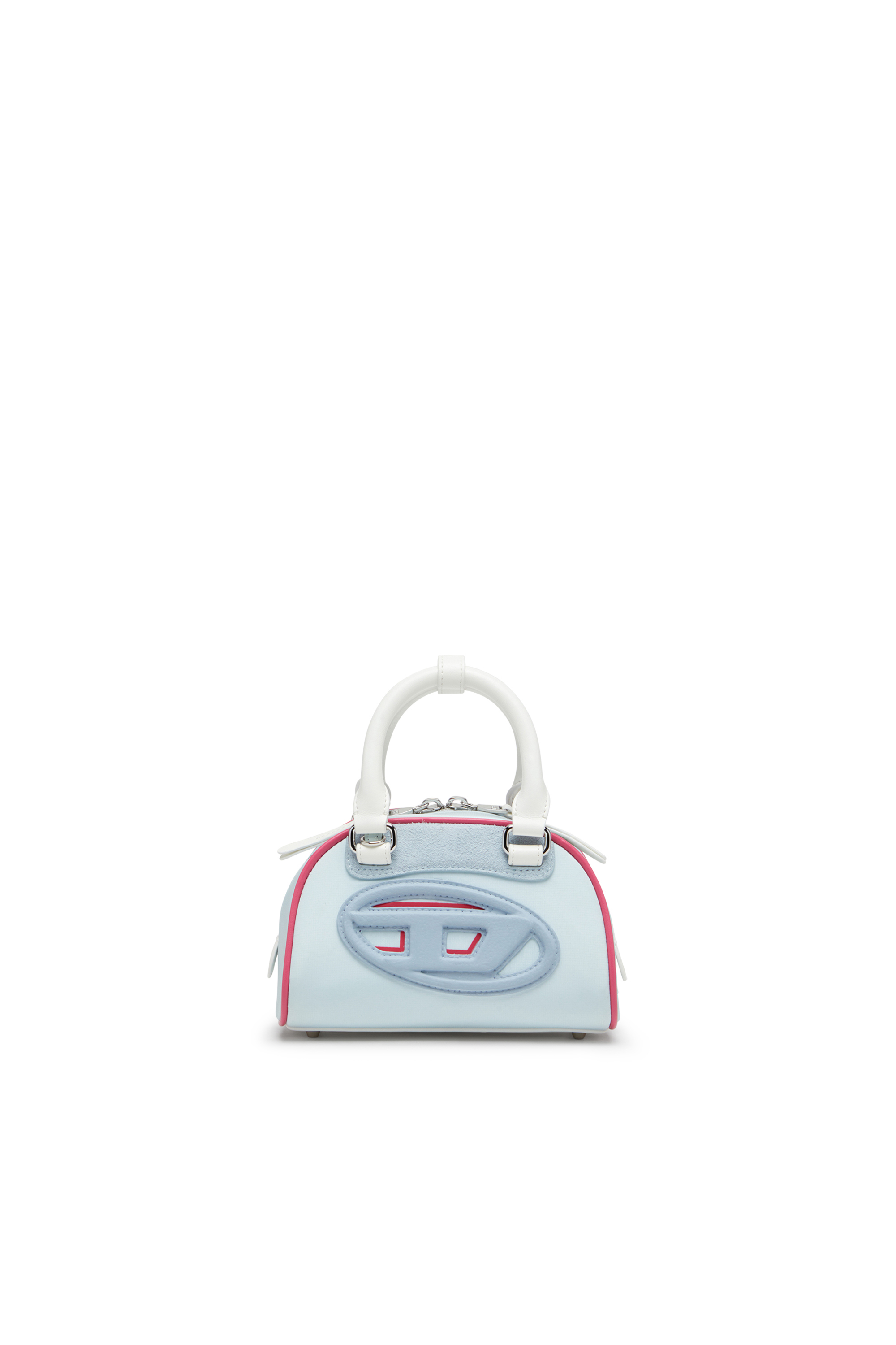 Diesel - 1DR DOME CROSSBODY, Female's 1DR Dome-Colour-block mini bowling bag in ライトブルー - 2