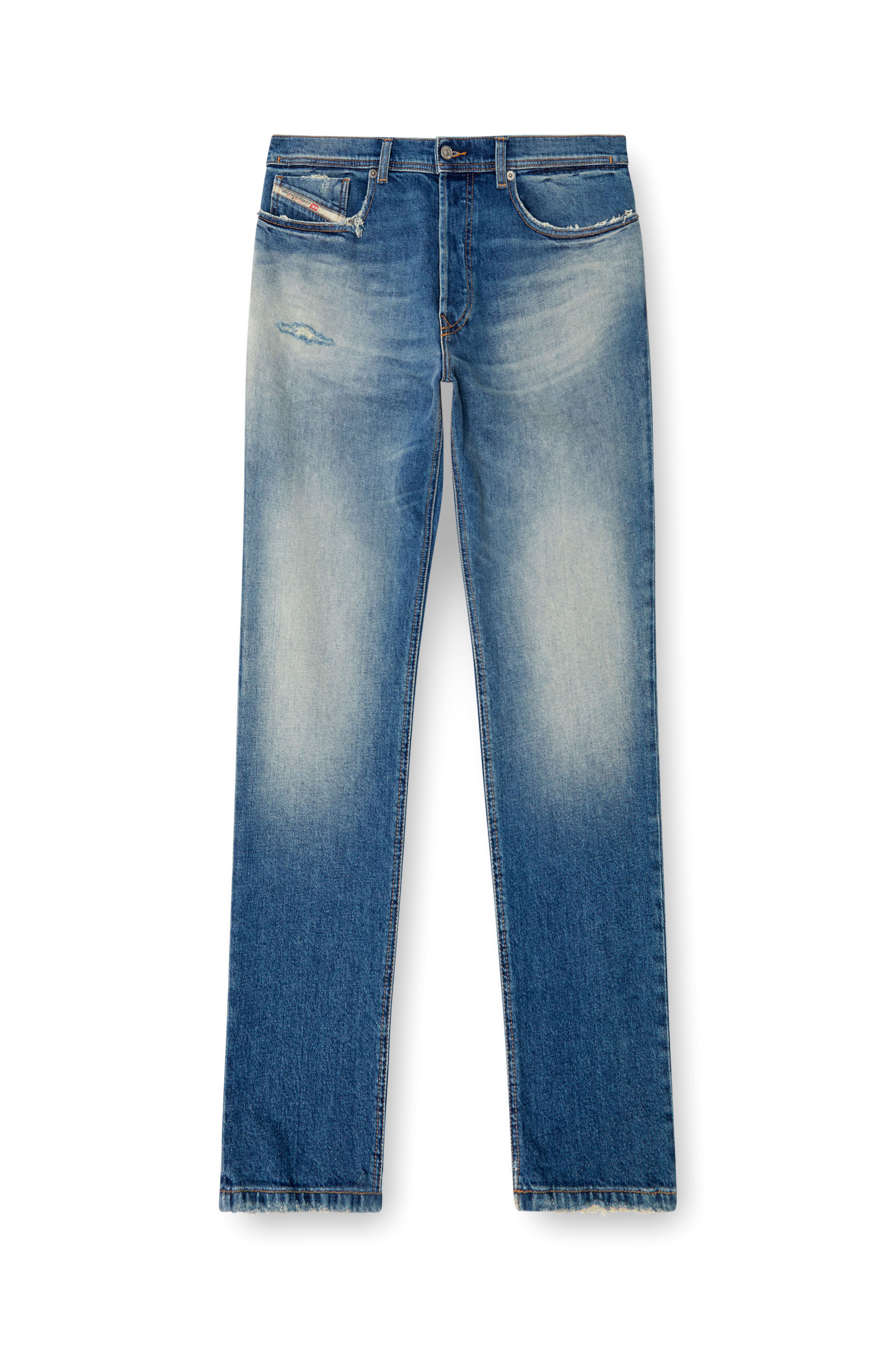 Regular Jeans 2023 D-Finitive 0BMBY, ミディアムブルー Diesel - Male's Regular Jeans 2023 D-Finitive 0BMBY, ミディアムブルー - 2