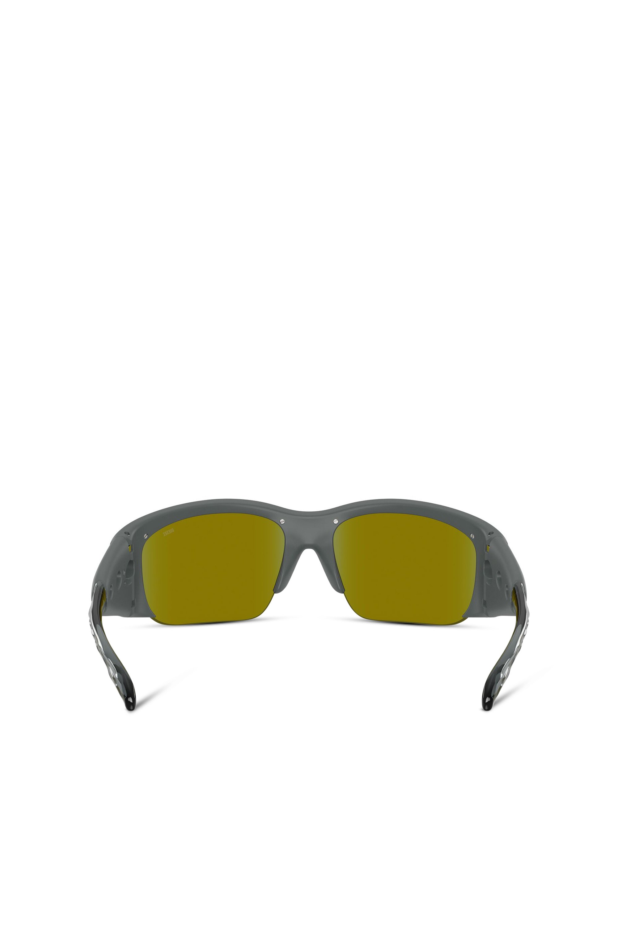 Diesel - 0DL3016U, Unisex's Wrap-around shape sunglasses in ブラック/ブルー - 4