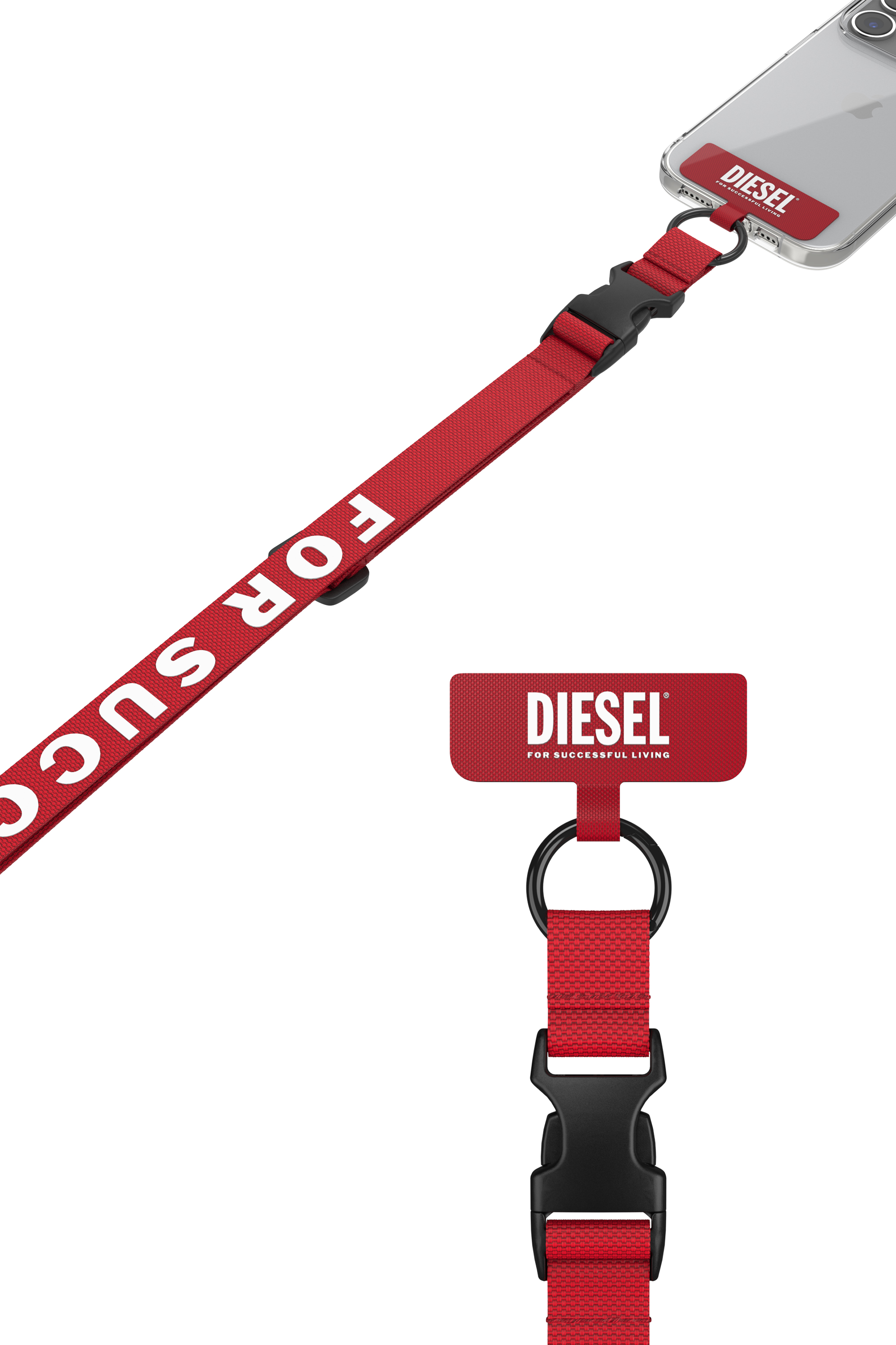 Diesel - 52945 UNIVERSAL NECKLACE, レッド - Image 4