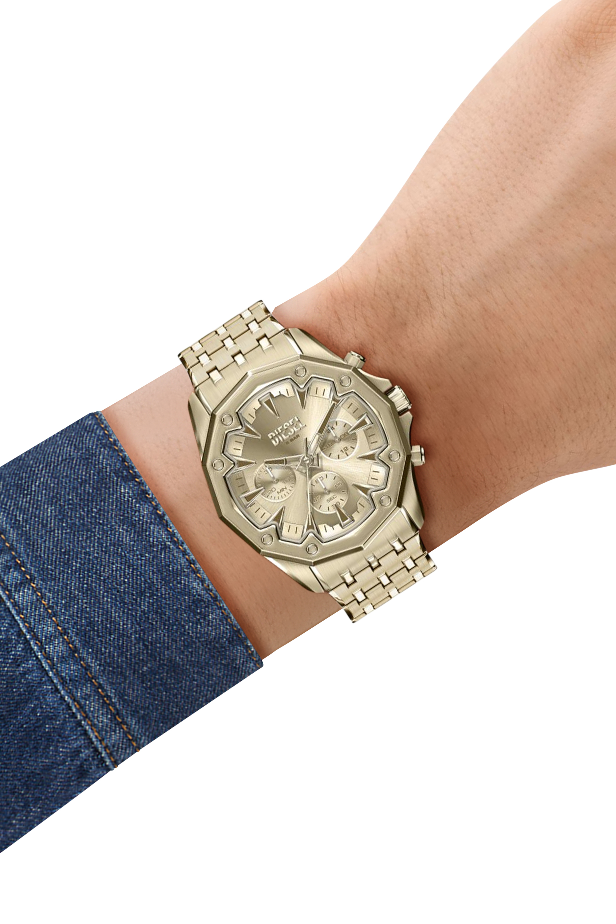 Diesel - DZ4707 WATCH, Male's Stinger Gold-Tone Stainless Steel Watch in ゴールド - 8