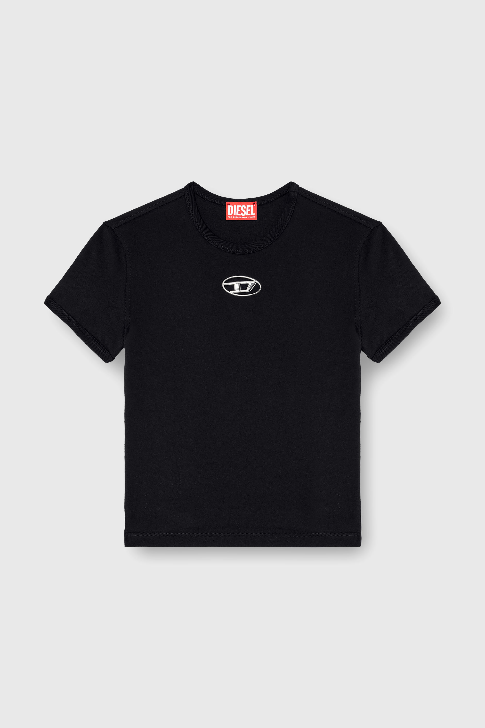 Diesel - T-UNCUTIE-LONG-OD-Q1, Female's Tシャツ in ブラック - 2