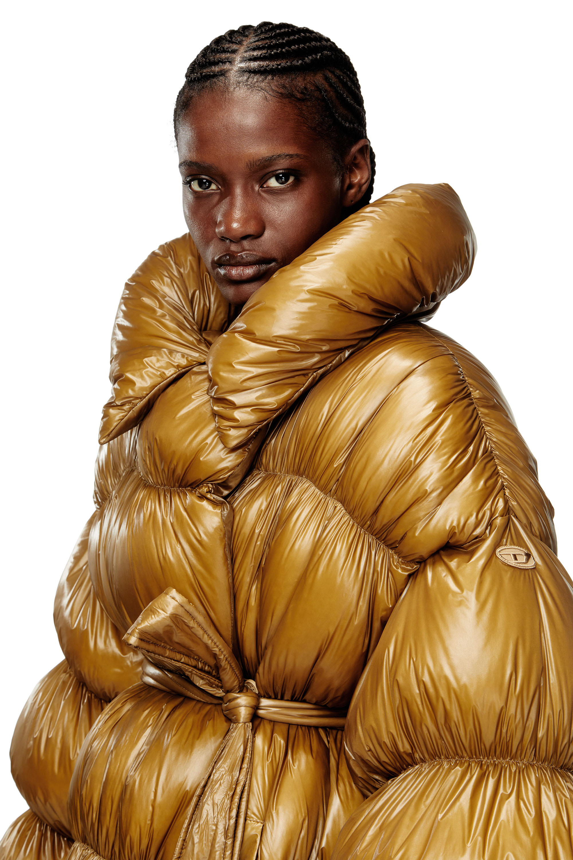 Diesel - W-INONA-LONG, Female's ダウンコート in ブラウン - 4