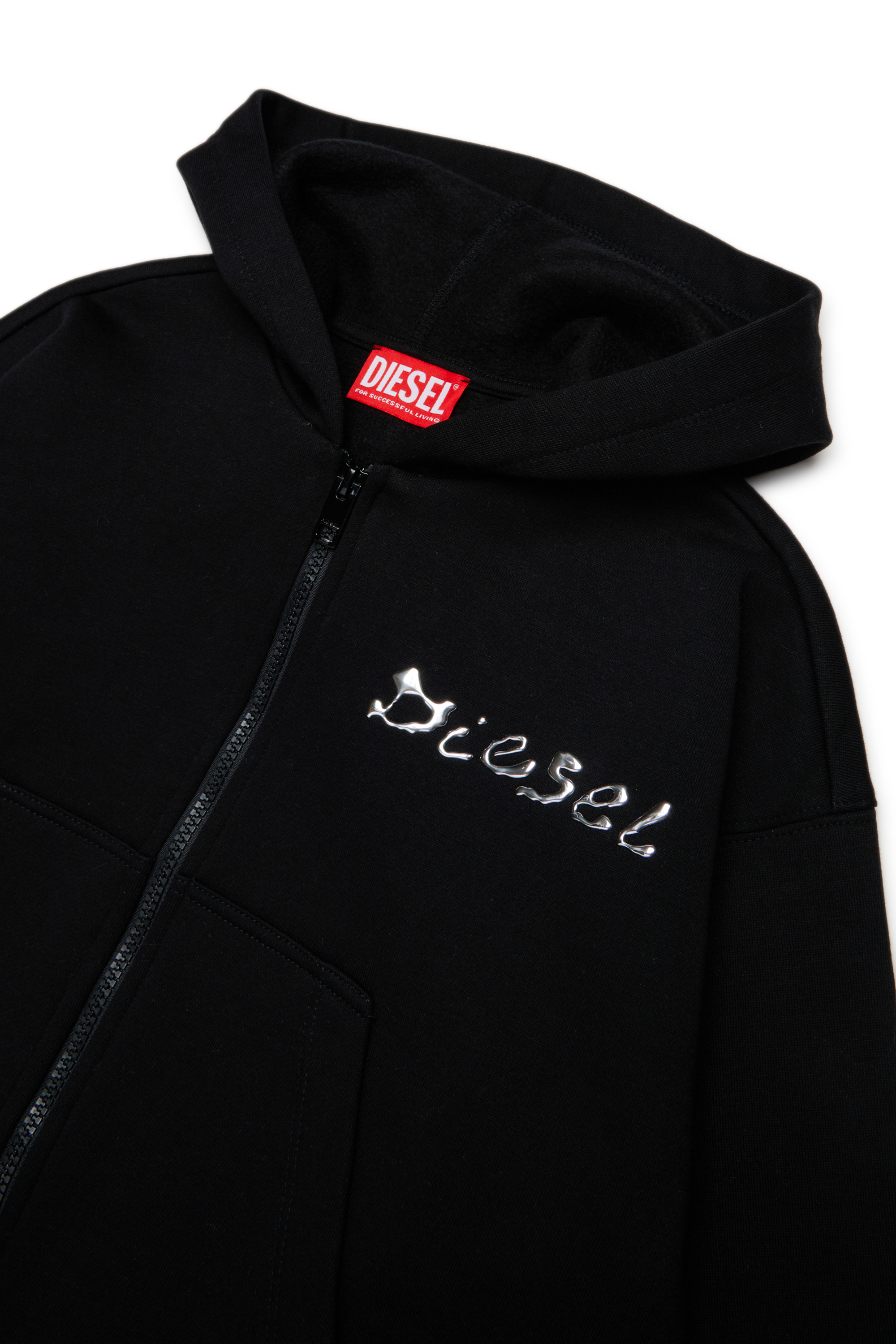 Diesel - STRISTANA, Female's ジップアップパーカー in ブラック - 3