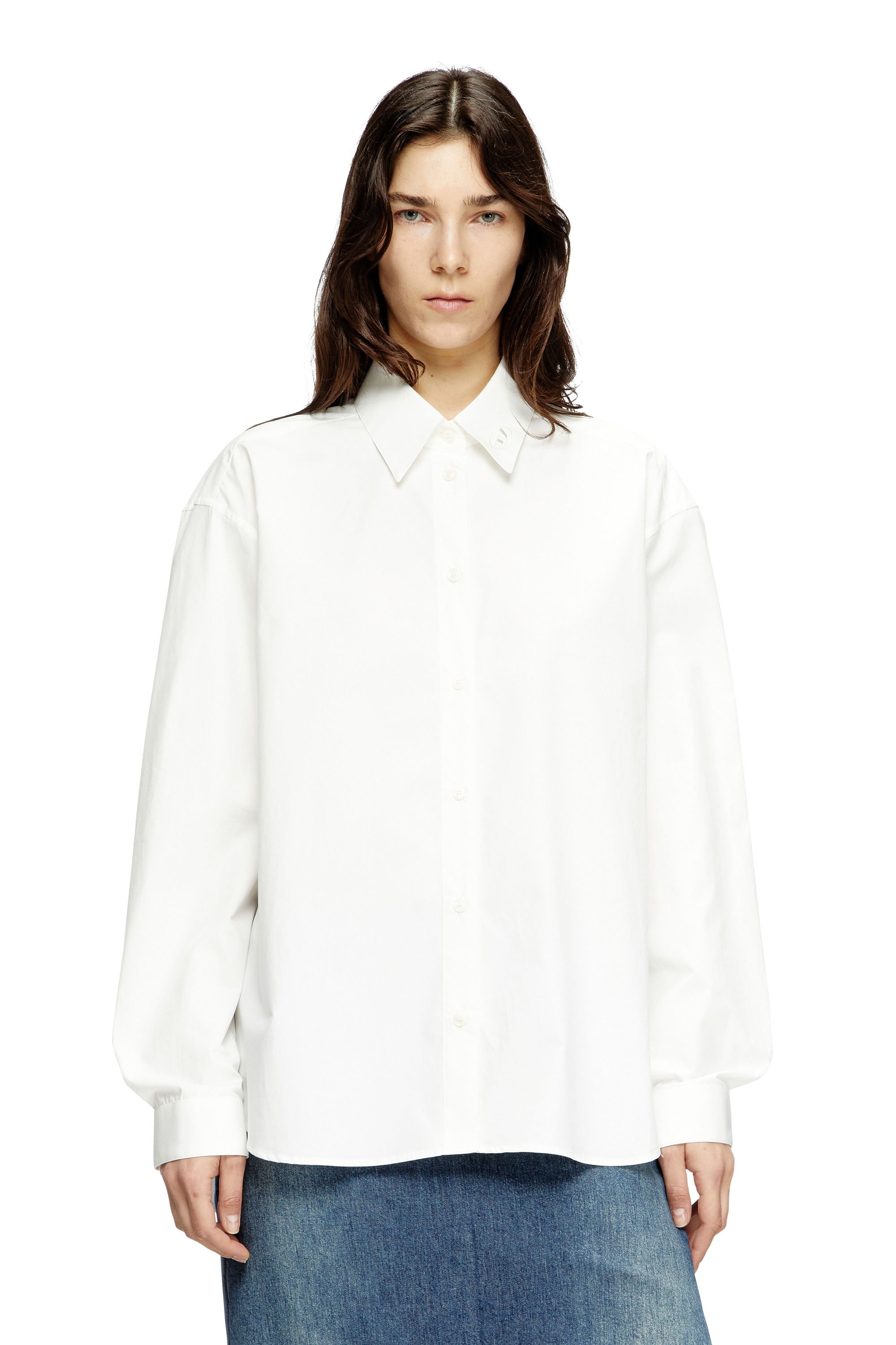 Diesel - S-SIMPLY-C-WN-R1, Female's シャツ in ホワイト - 1