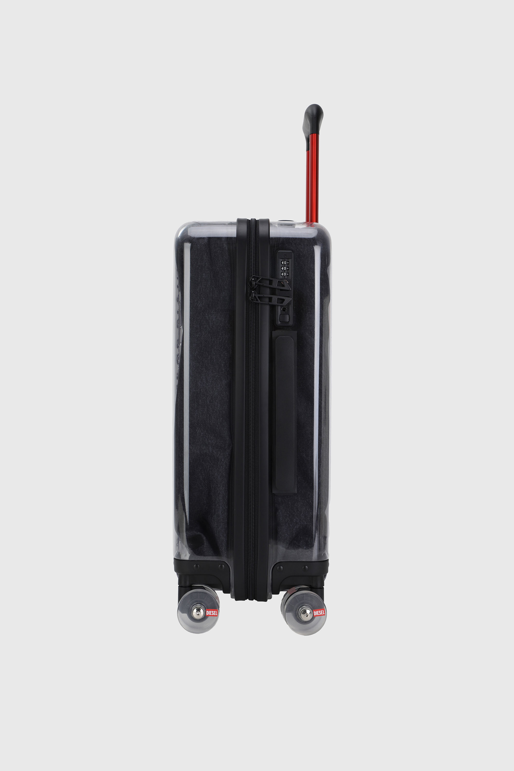 Diesel - LU0036 HARD LUGGAGE - DSL009, Unisex's Transparent logo suitcase size S in ブラック - 3