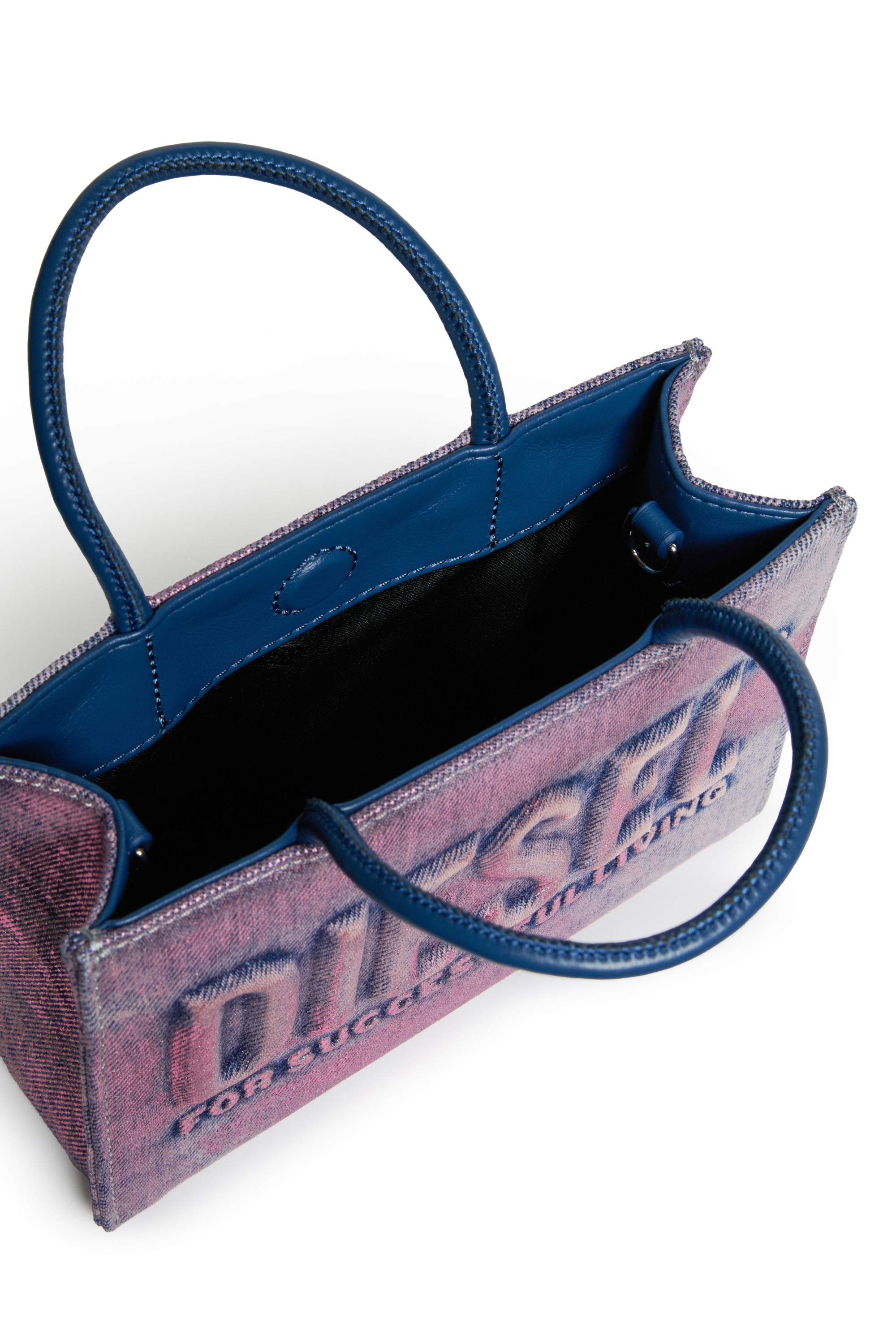 Diesel - DSL 3D MINI BAG, Female's ショッパーバッグ in ブルー/ピンク - 5