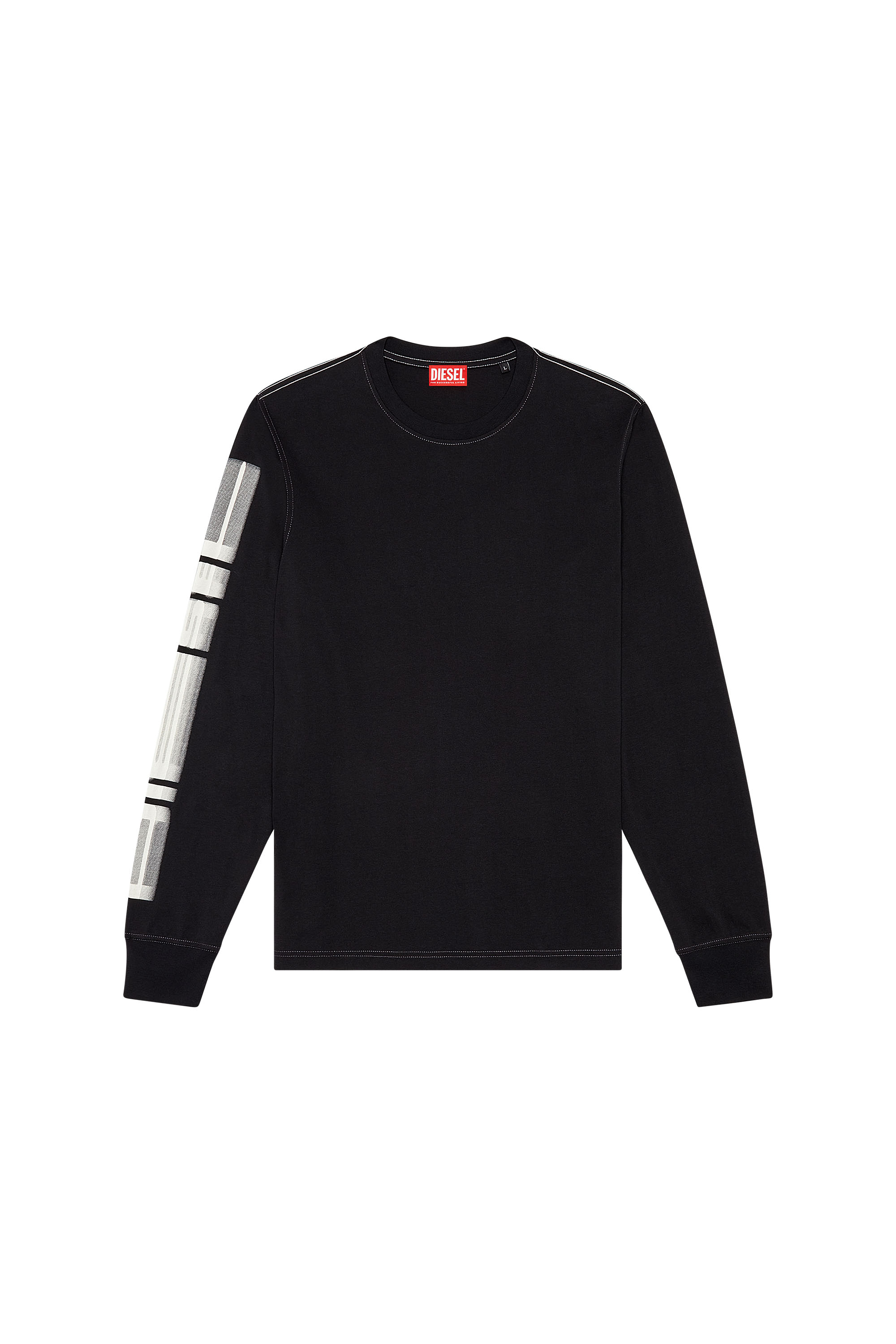Diesel - T-JUST-LS-SLITS-N5, ブラック - Image 5