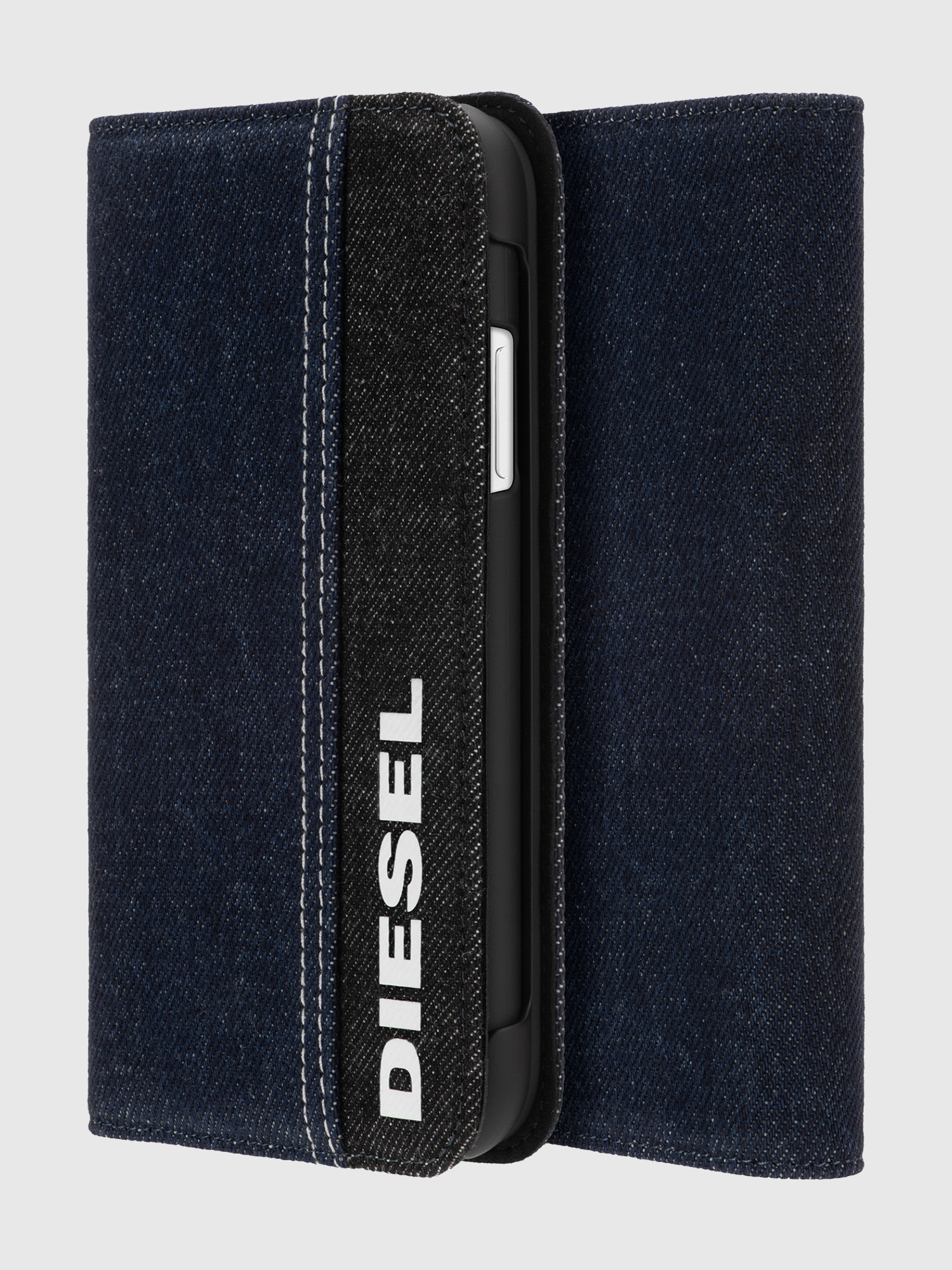 Diesel - DIPH-039-DENVL, Unisex's 2-in-1 folio case for iPhone 11 Pro Max in ブルージーンズ - 1
