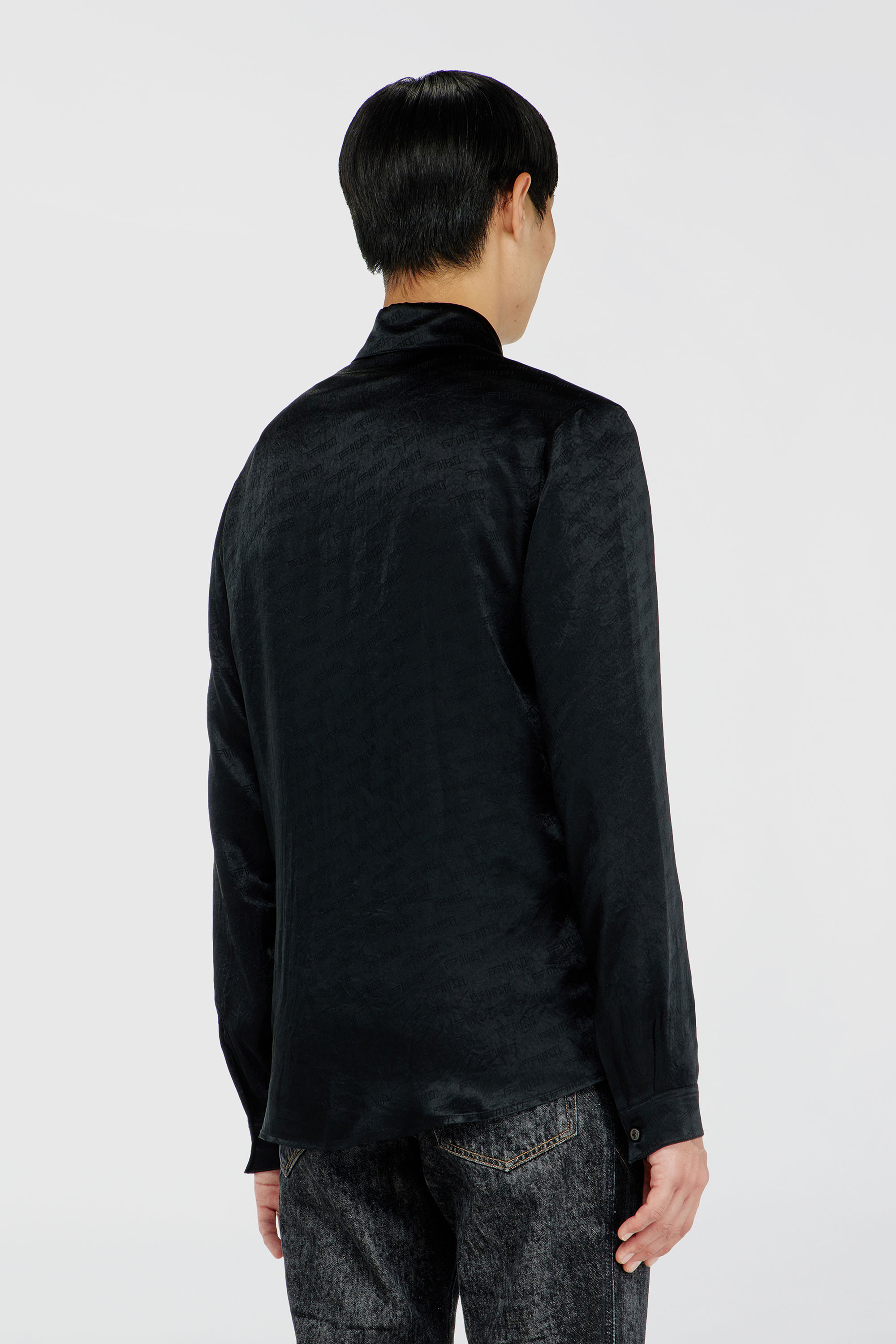 Diesel - S-KINNY-EFBZ, Male's シャツ in ブラック - 4