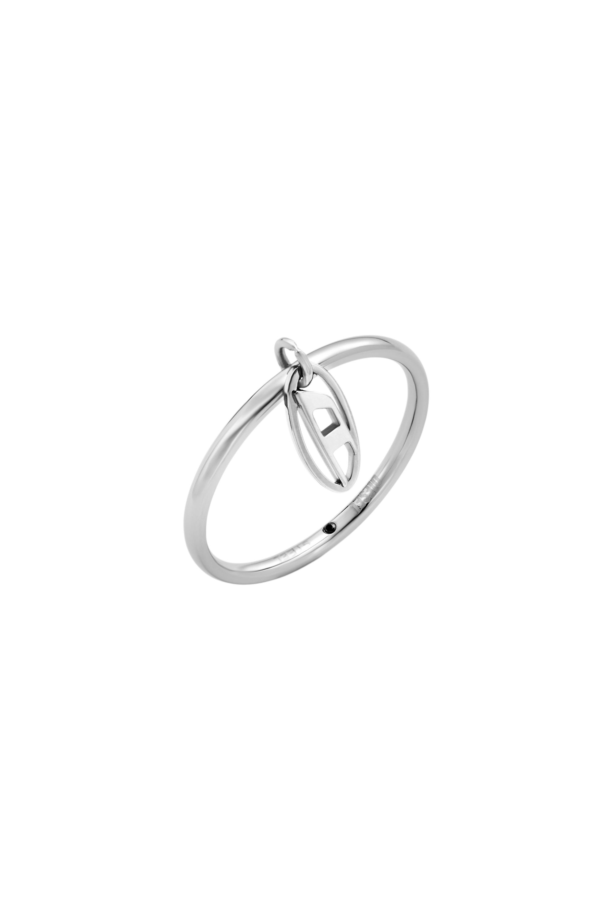 Diesel - DX1603040, Unisex's Stainless Steel Charm Ring in シルバー - 1