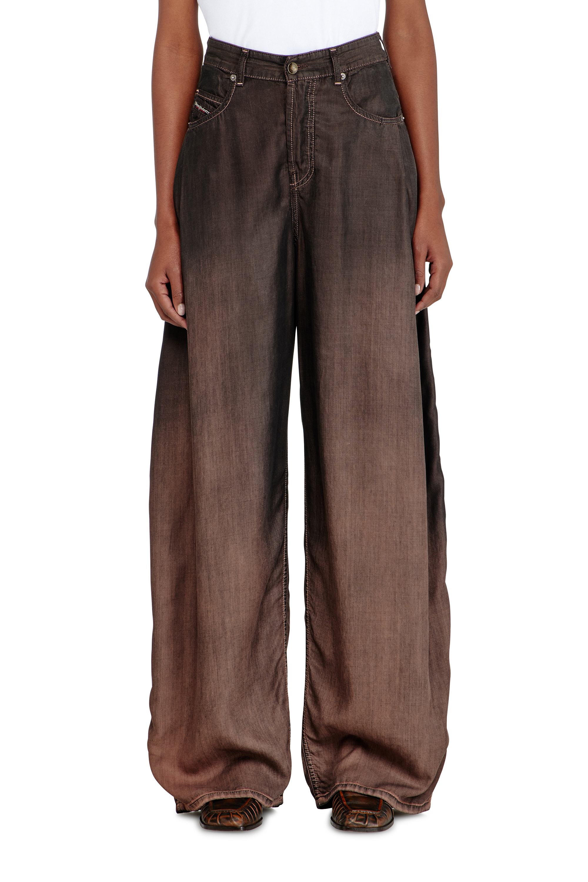 Diesel - Female's Relaxed Jeans 1987 D-Khelz 068YF, ブラック/ブラウン - 4