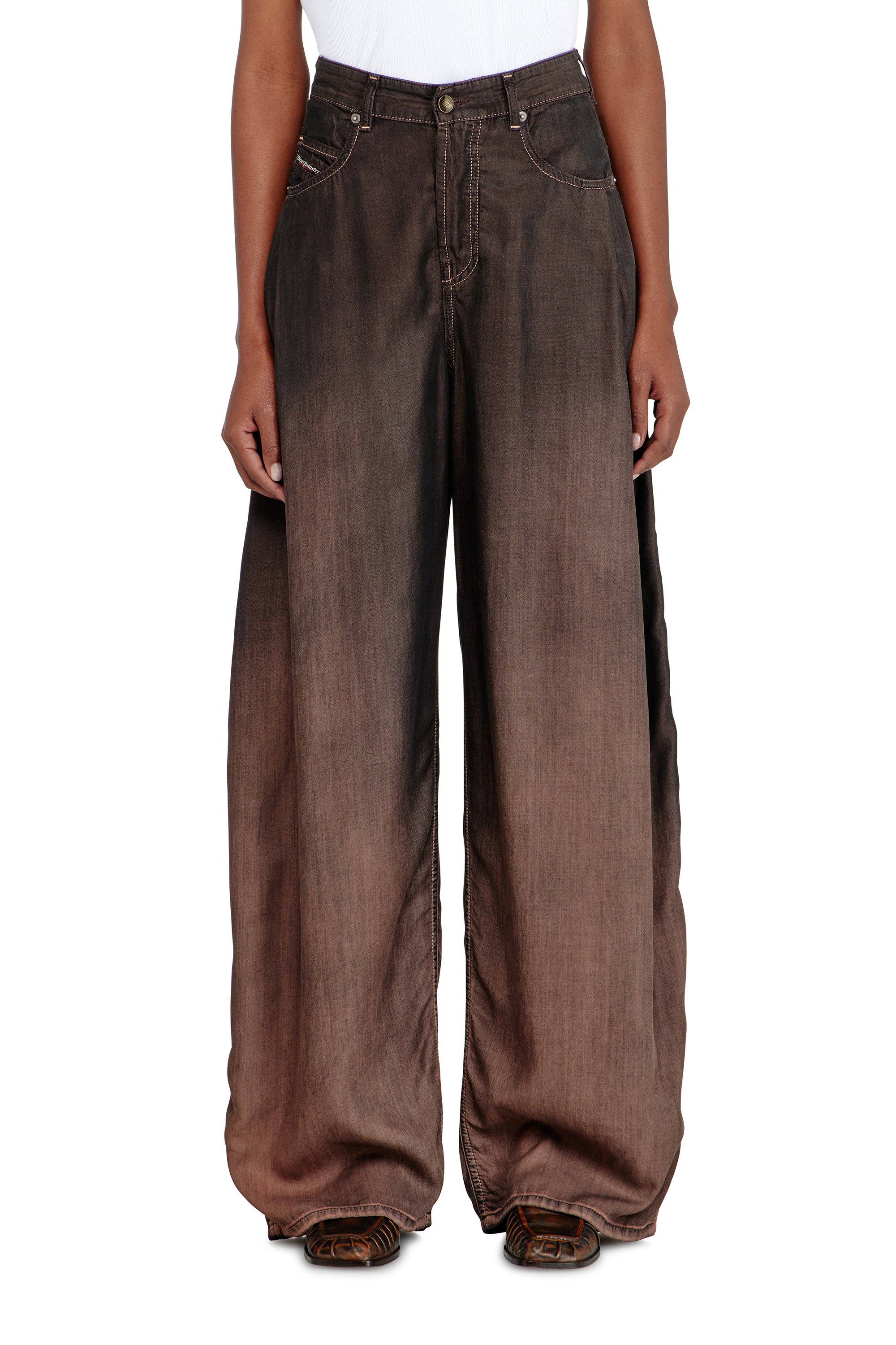 Diesel - Female's Relaxed Jeans 1987 D-Khelz 068YF, ブラック/ブラウン - 4