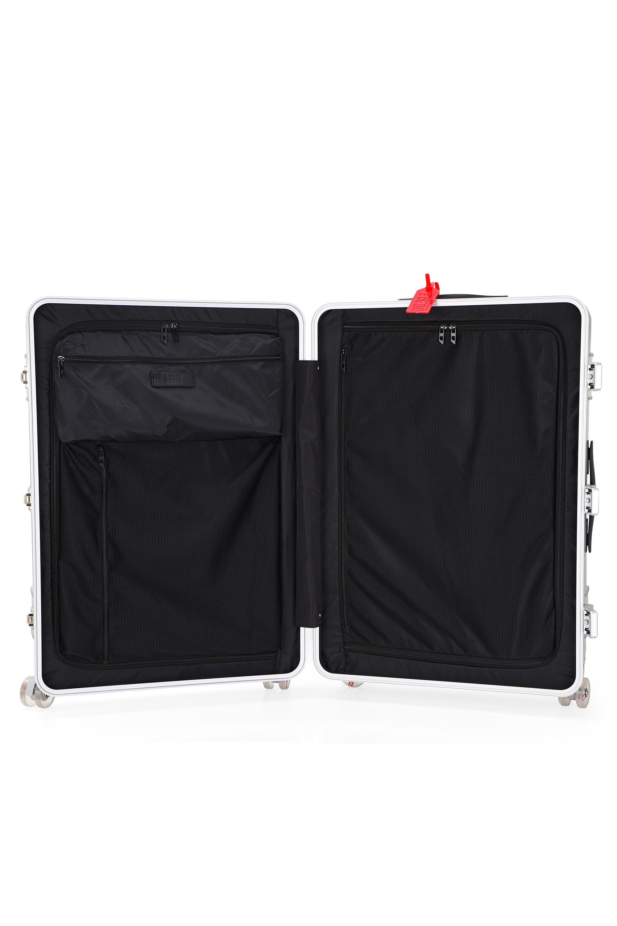 Diesel - DIESEL PC STRONG IMAGE TROLLEY- DSL003, Unisex's Rugged carry‑on suitcase 28" in シルバー - 4