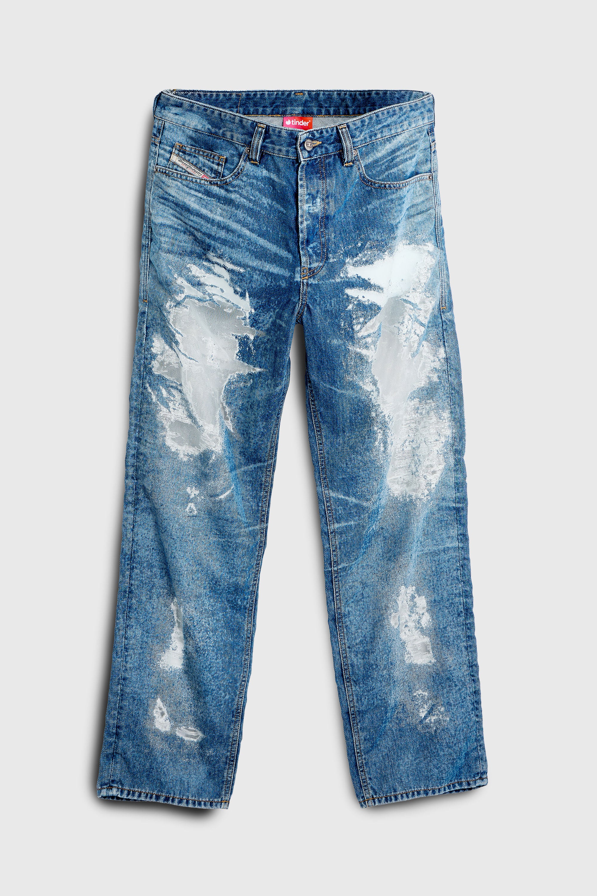 Diesel - Male's Regular Jeans 2024 D-Macs 068ZH, ミディアムブルー - 2