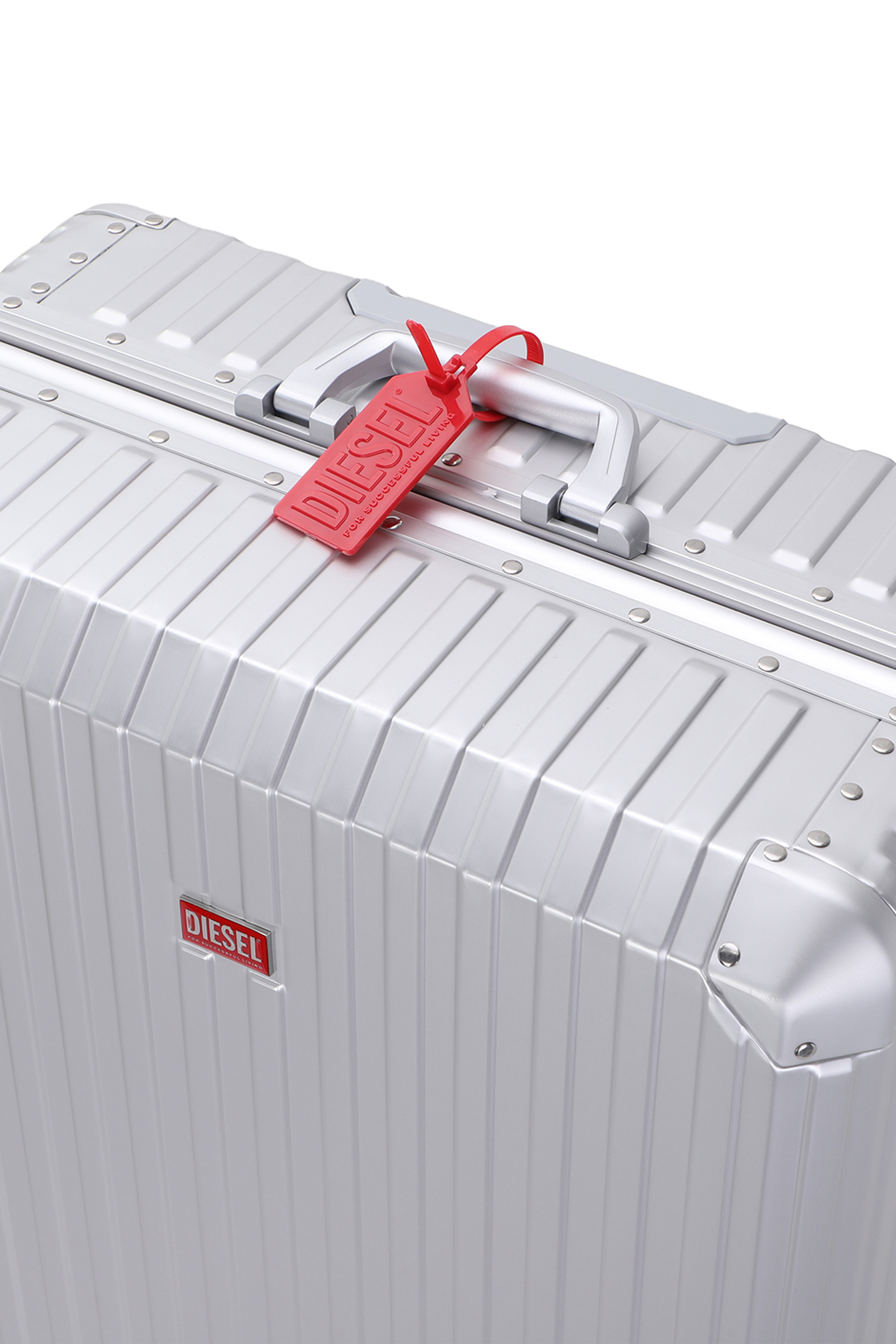 Diesel - DIESEL ALUMINUM TROLLEY- DSL002, Unisex's Aluminum suitcase size L in シルバー - 2